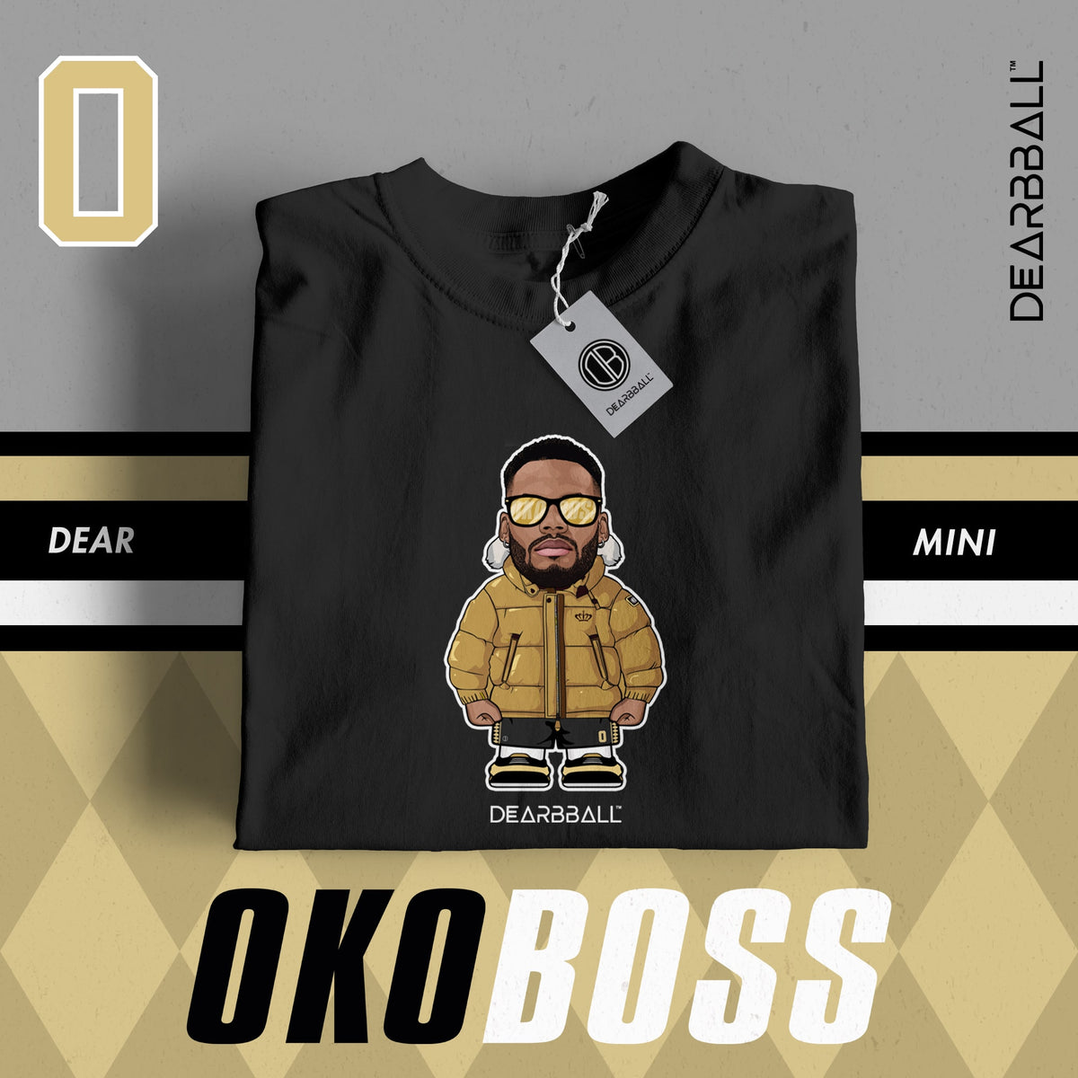 DearBBall T-Shirt - Edizione Mini OKOBOSS Gold