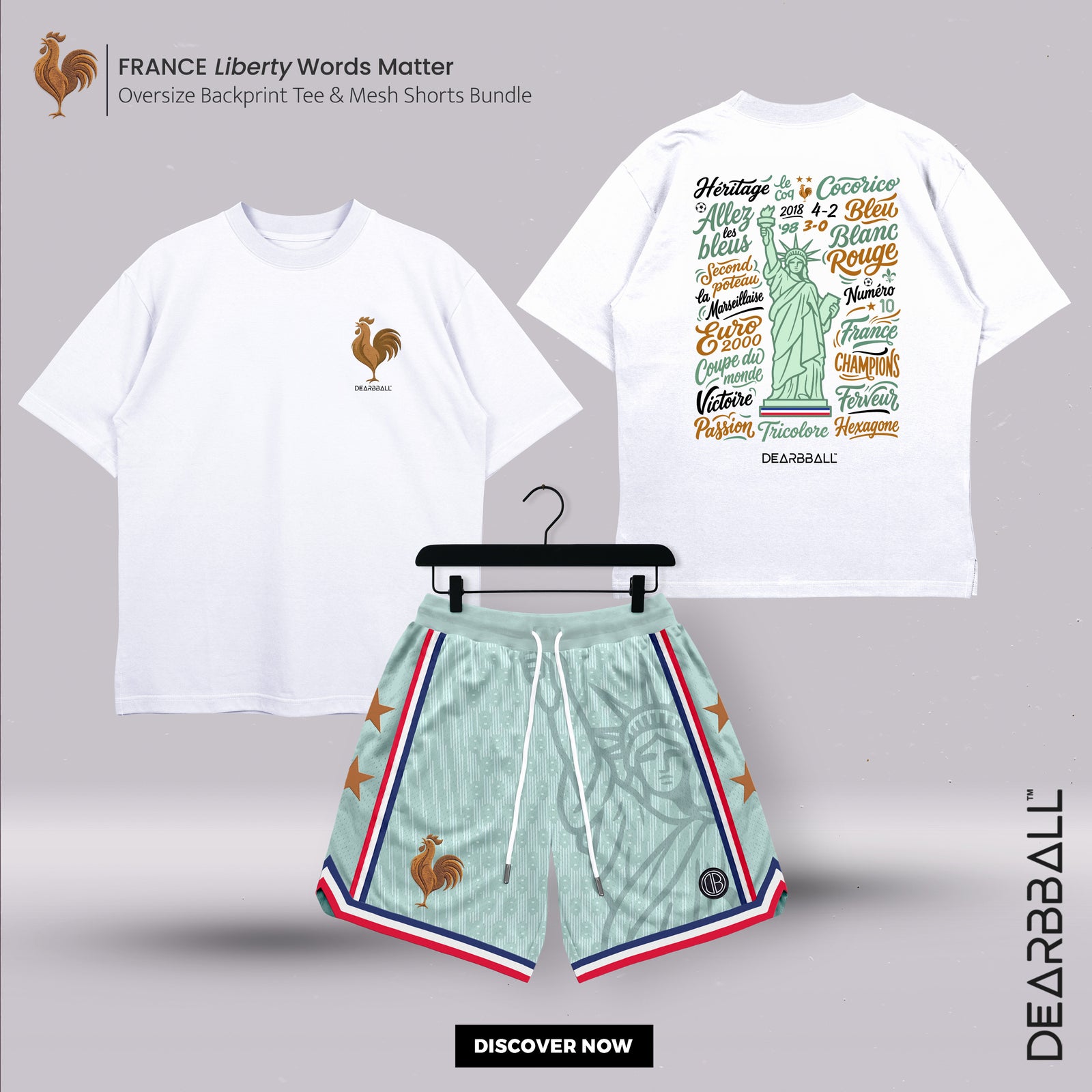 DBB SHORT MESH PREMIUM - Edizione Limitata Numerata L.A. INFINITY Bianco
