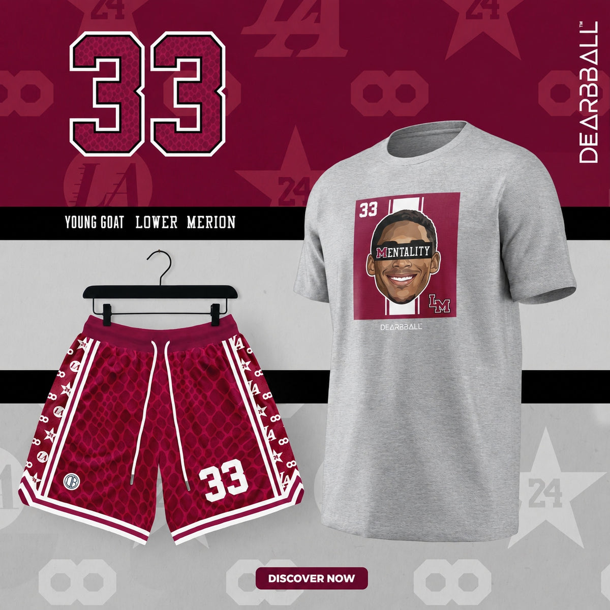 DearBBall T-Shirt - MENTALITY Lower Marion 33 Edition