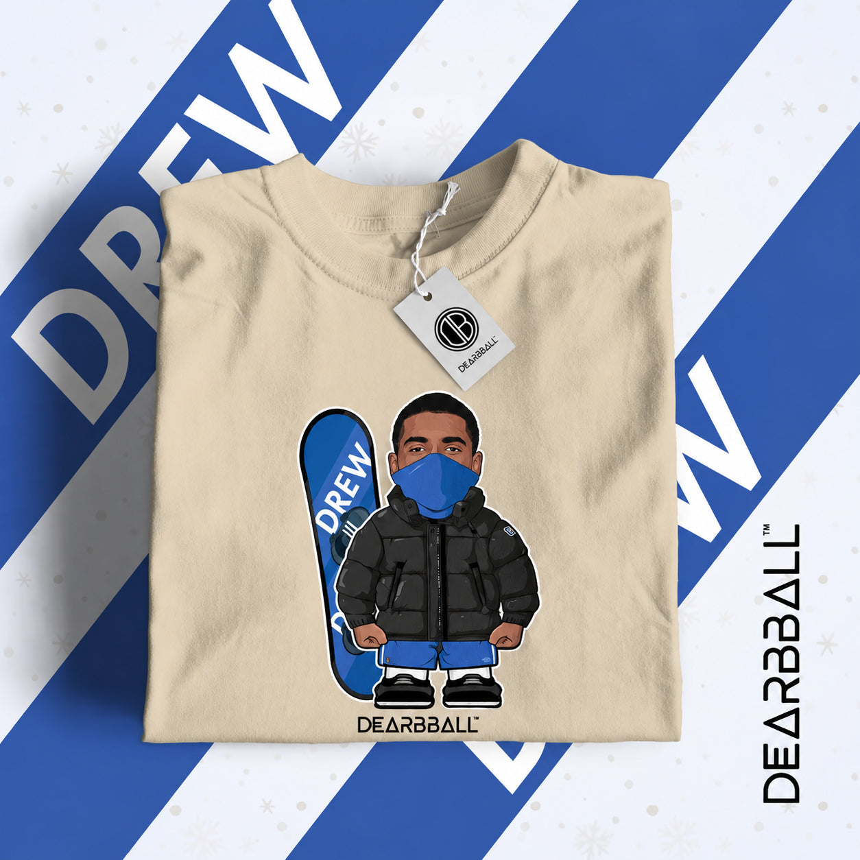T-shirt DearBBall - Edição Mini DREW Snow