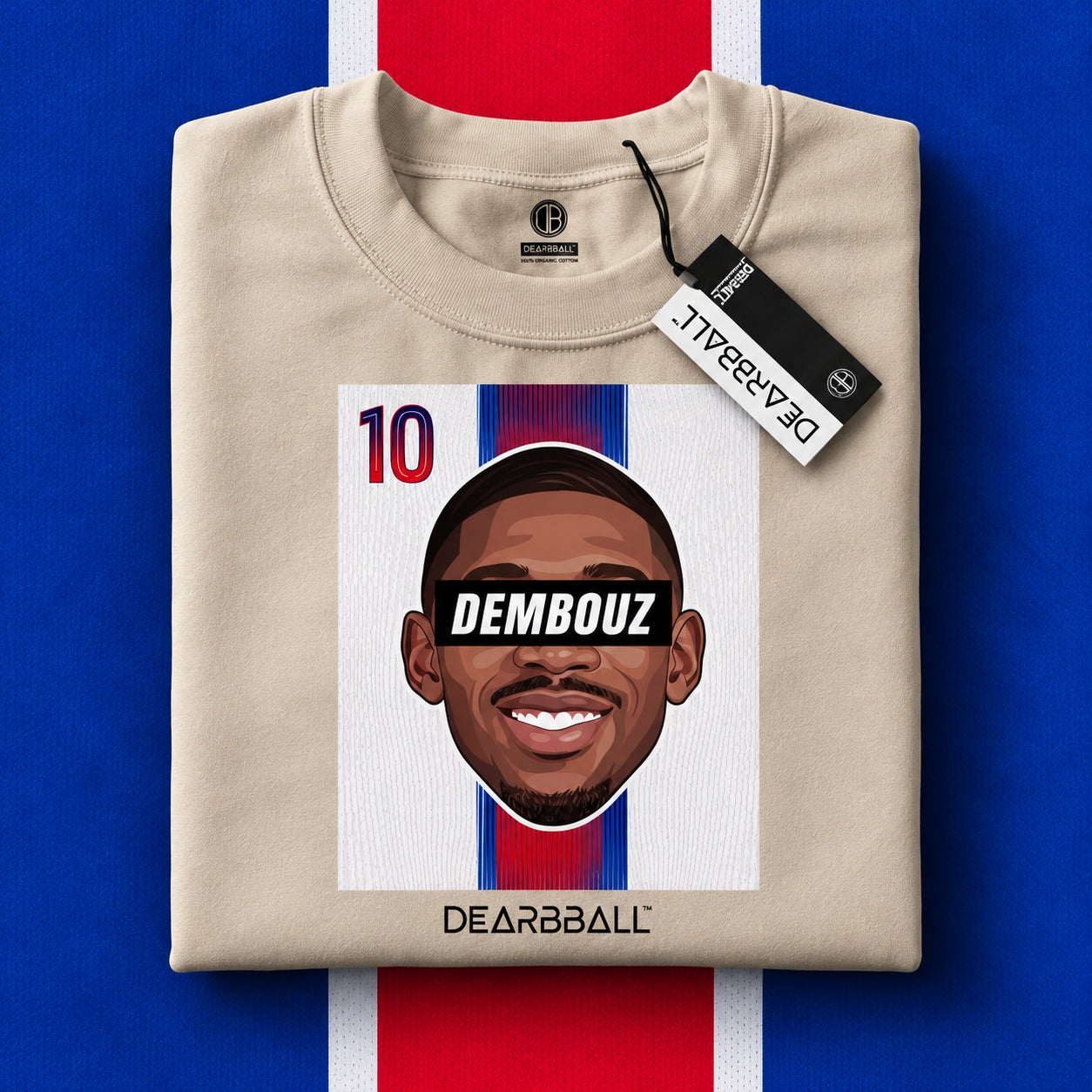 DearBBall T-Shirt - DEMBOUZ 10 Paris White Edition