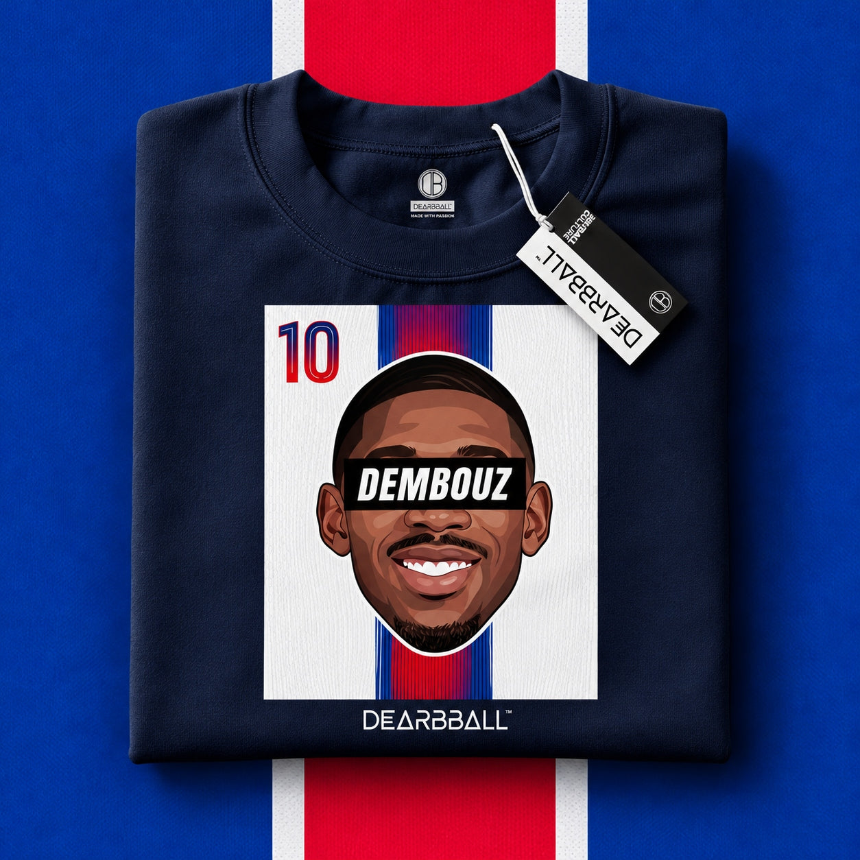 DearBBall T-Shirt - DEMBOUZ 10 Paris White Edition