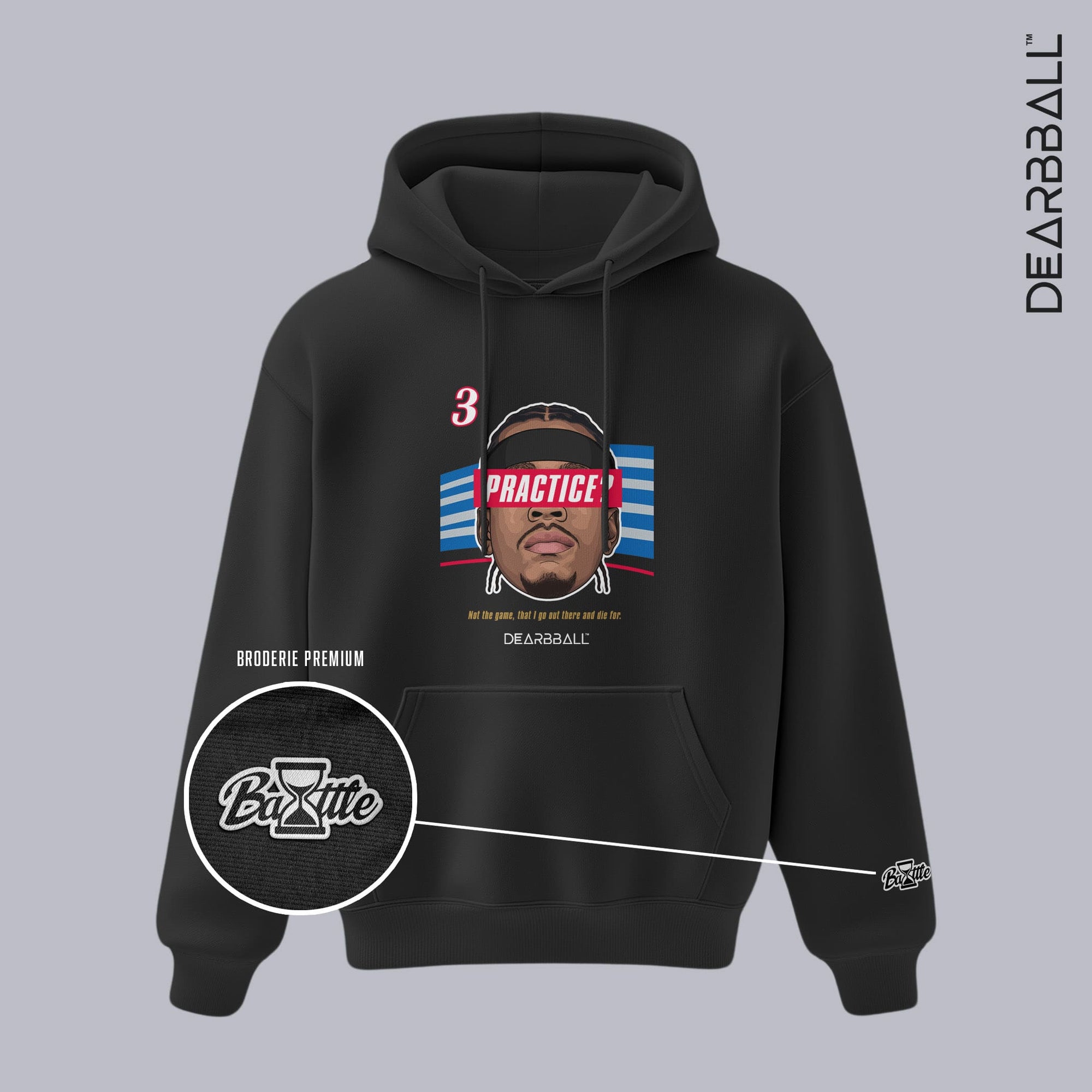 DearBBall Sweat à Capuche - PRACTISE? BOG Premium Edition