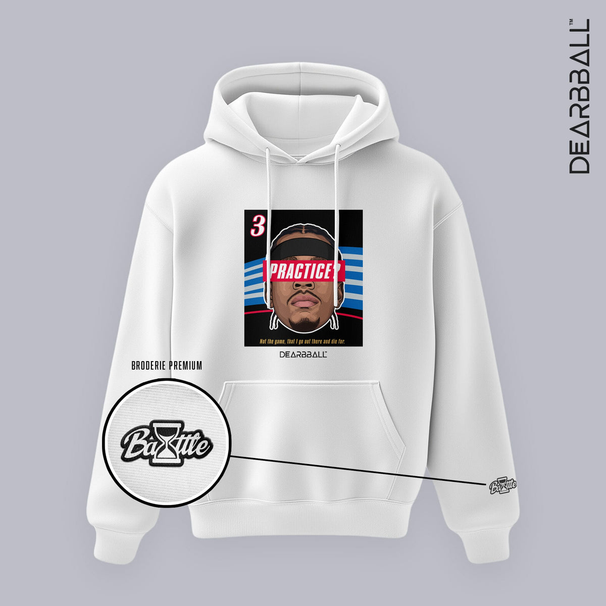 DearBBall Sweat à Capuche - PRACTISE? BOG Premium Edition