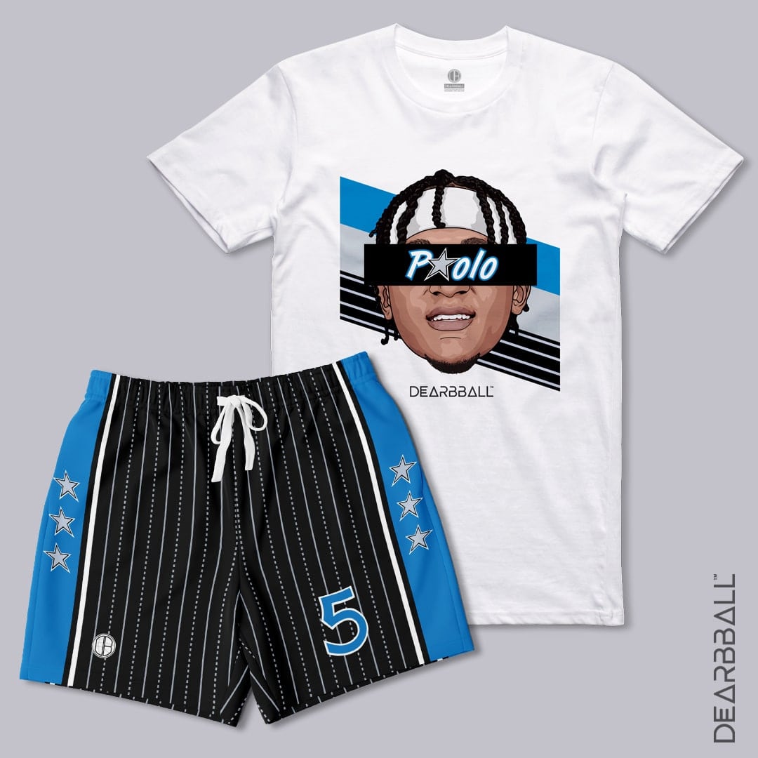 Conjunto DearBBall de T-shirt e Calções - Edição PAOLO Throwback