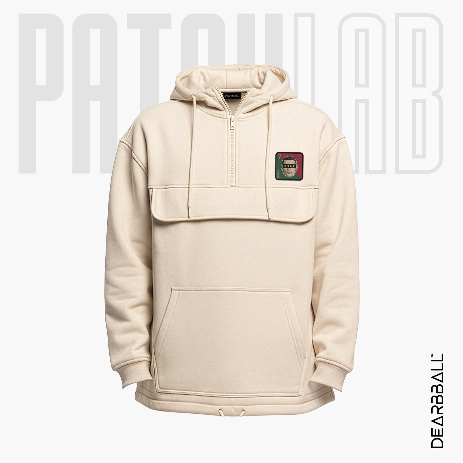 Hettegenser 3/4 Glidelås PatchLab