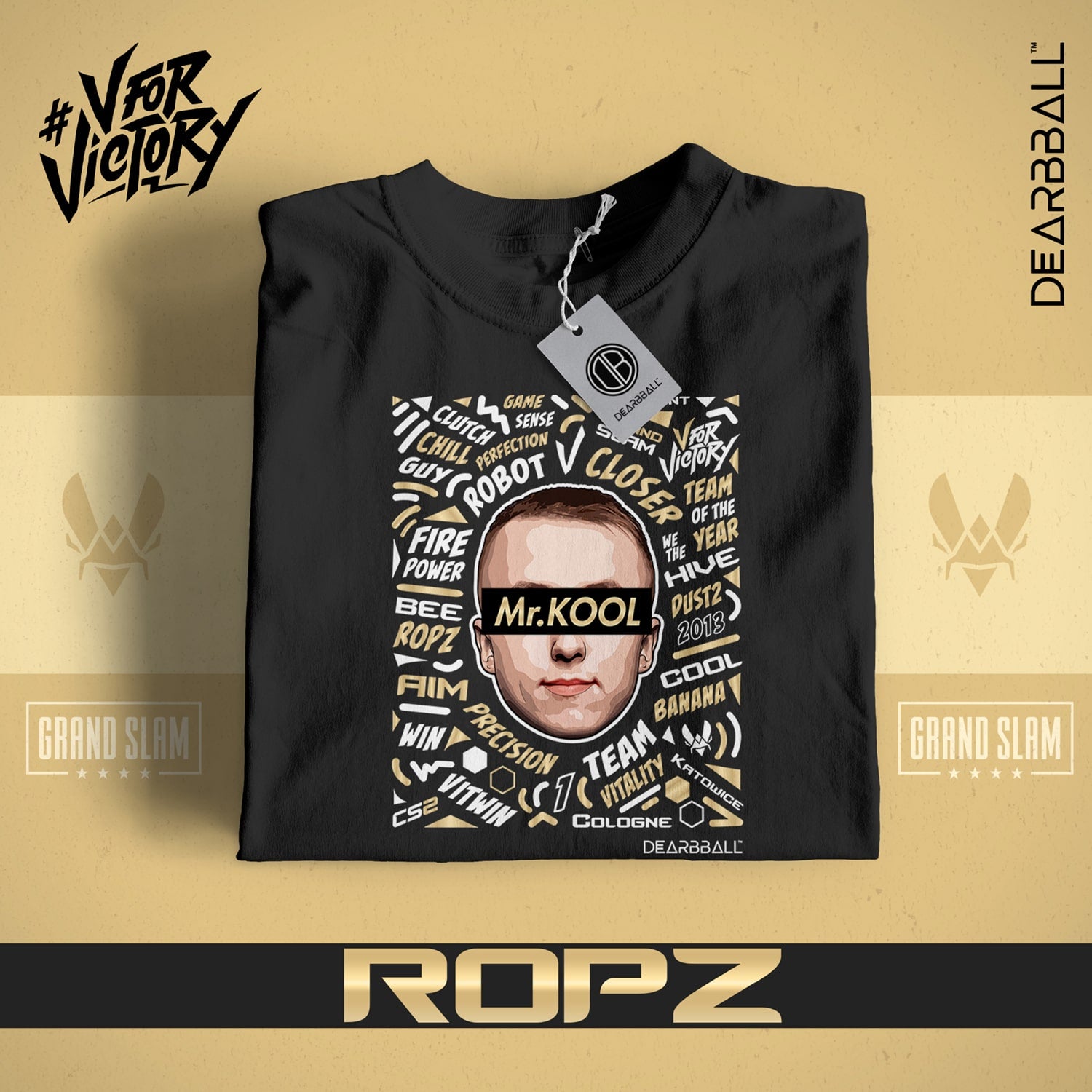 DearBBall T-Shirt - ROPZ Mr.KOOL Words Matter VITALITY