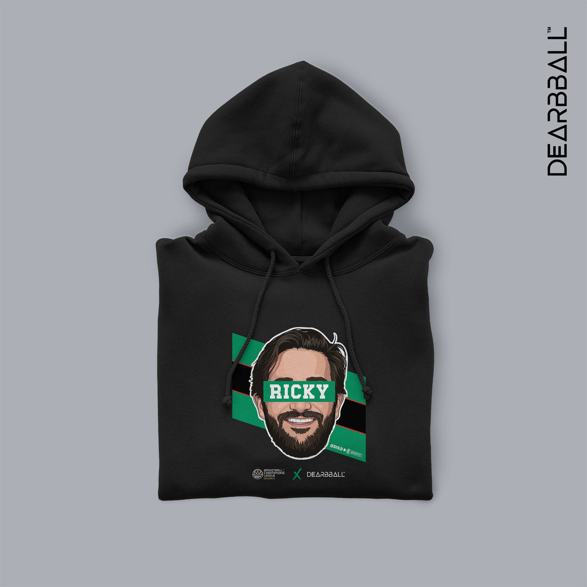 Sweatshirt com Capuz DearBBall - RICKY Edição Riscas BCL