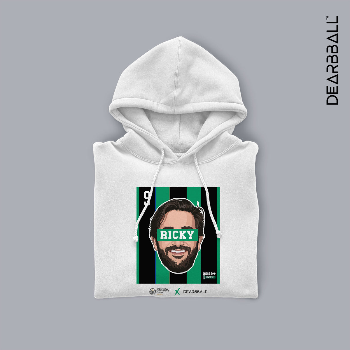 Sweatshirt com Capuz DearBBall - RICKY Edição Badalona BCL