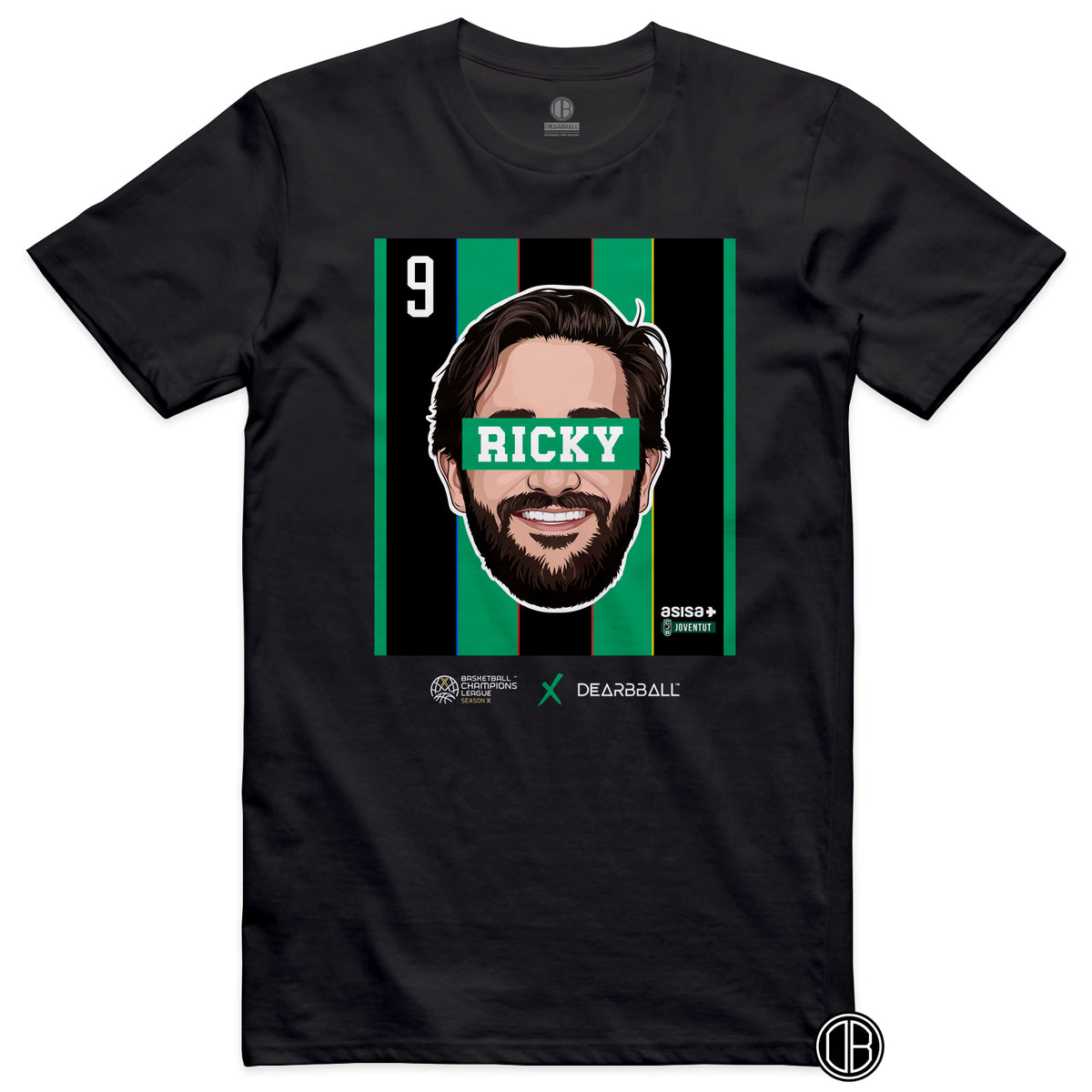 T-shirt DearBBall - Edição RICKY BCL Badalona