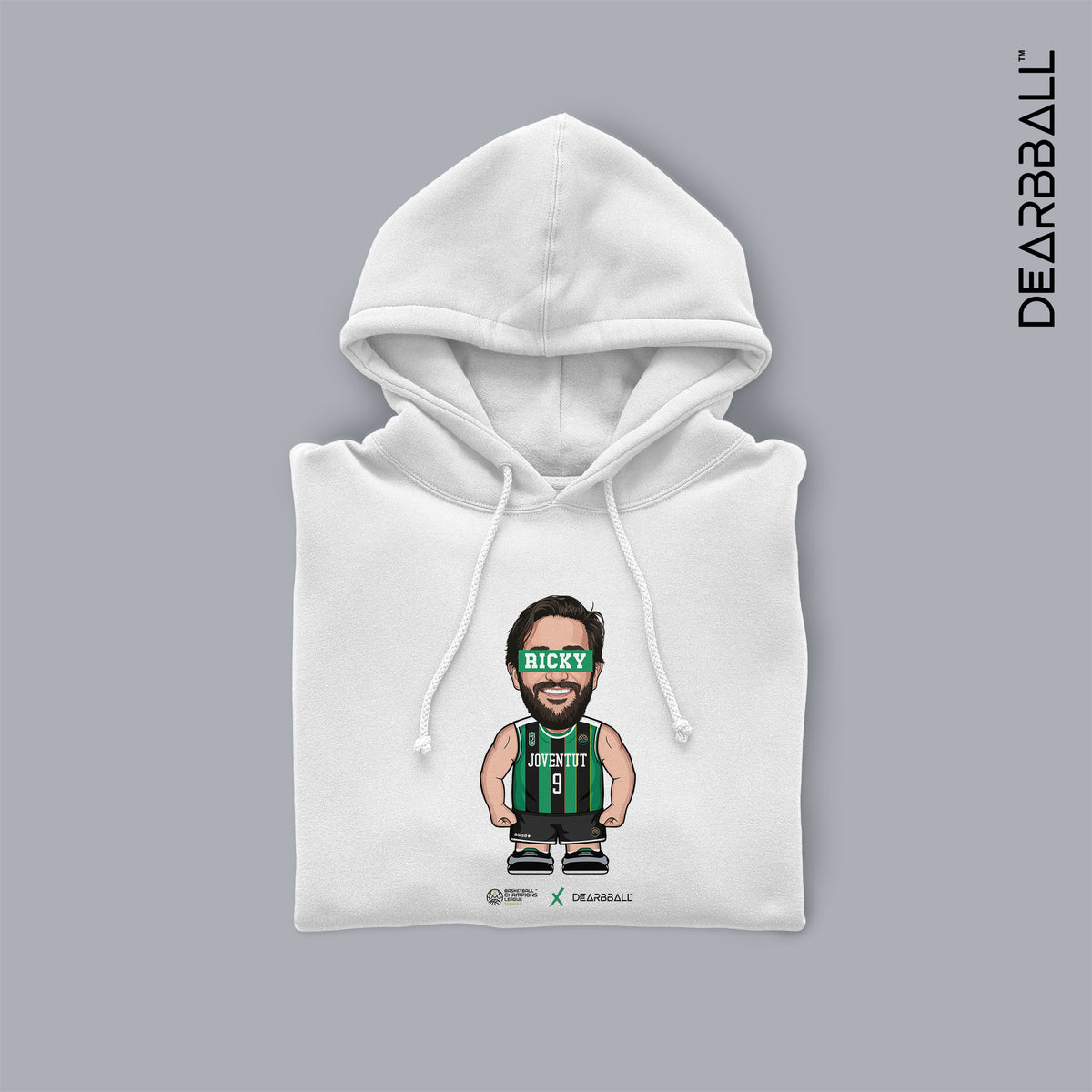 Sweatshirt com Capuz DearBBall - RICKY Edição Mini Jogador BCL