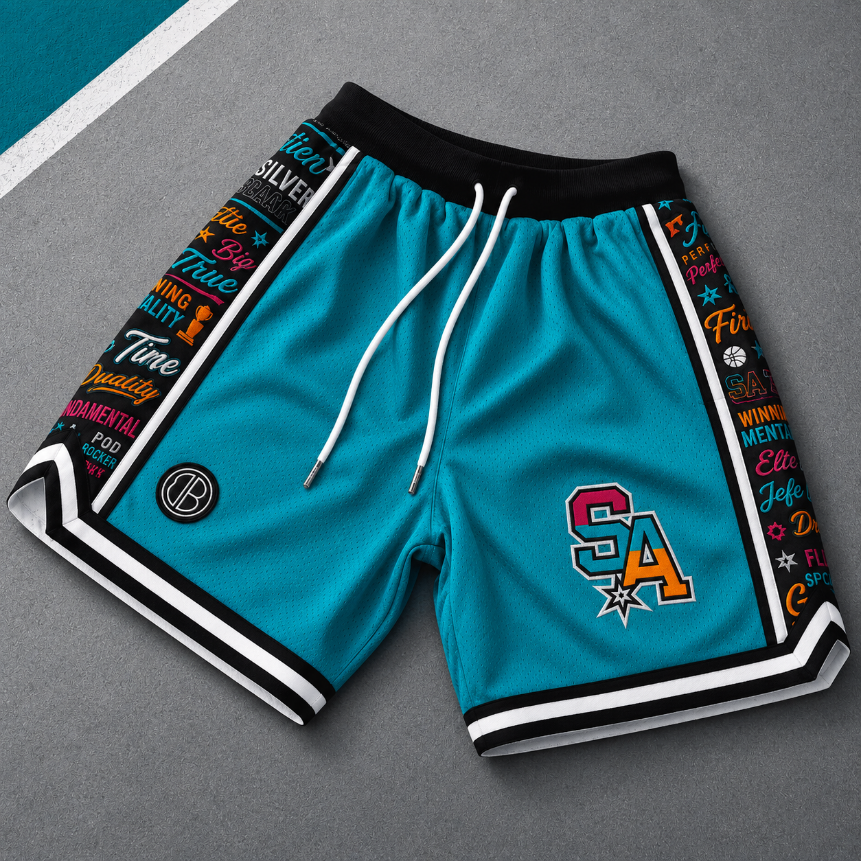 DearBBall Ensemble Short Mesh T-Shirt Premium - SAN ANTONIO Words Matter Finals Edition
