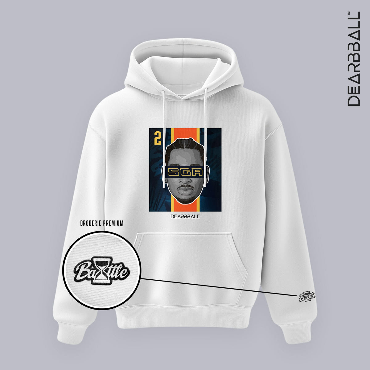 DearBBall Sweat à Capuche - SGA OKC BOG Premium Edition