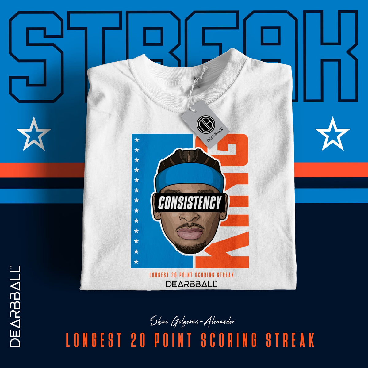 DearBBall T-Shirt - SHAI Rei da Consistência Edição Recorde