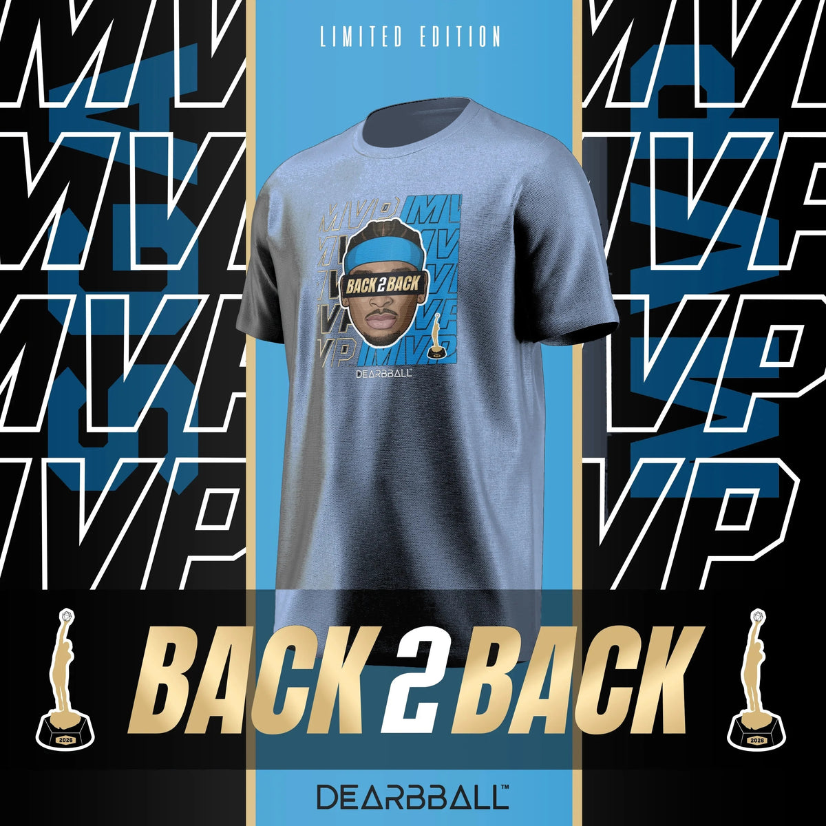 SHAI Back2Back MVP 2026 Edition - Dark Heather Blue