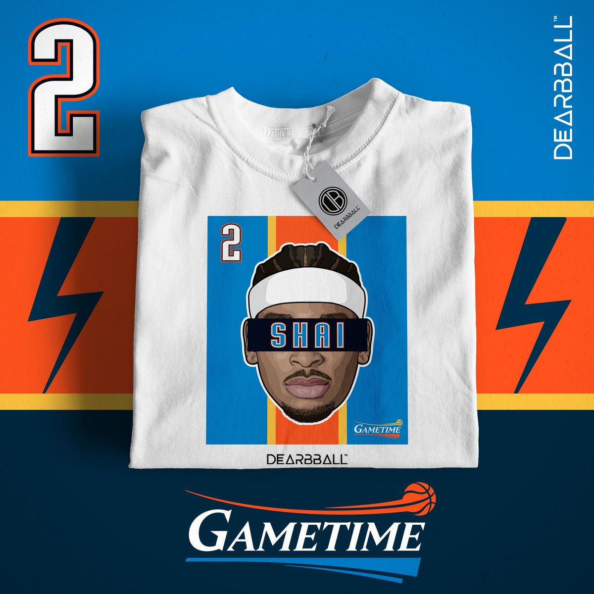 DearBBall Ensemble Short T-Shirt - SHAI OKC GAMETIME Edition