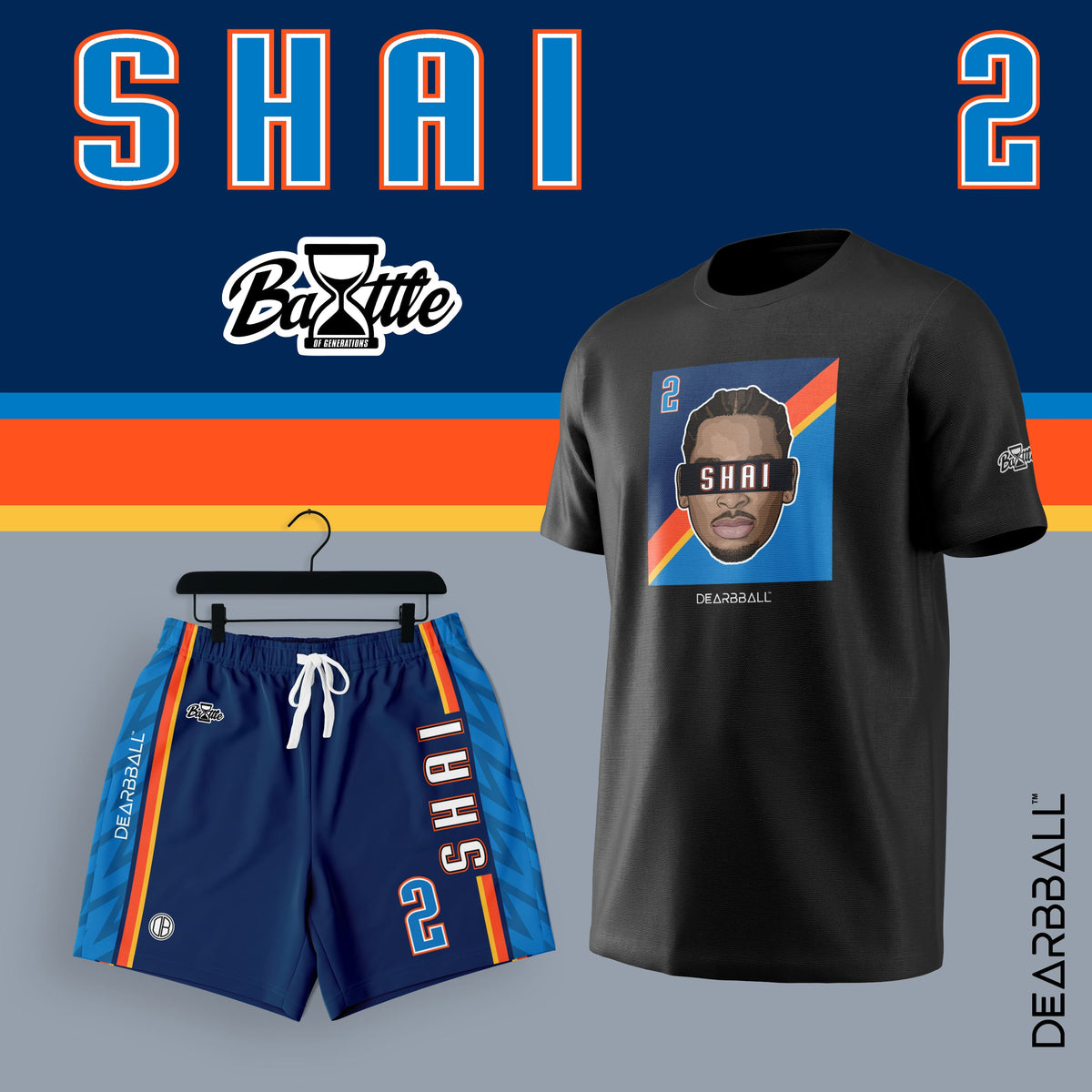 DearBBall Ensemble Short T-Shirt - SHAI OKC BOG Premium Edition