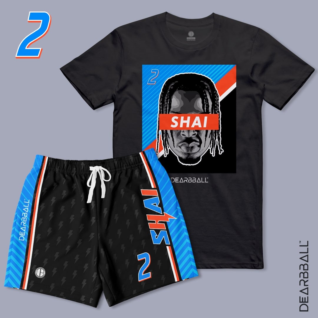 DearBBall Ensemble Short T-Shirt - SHAI OKC Lightning Edition