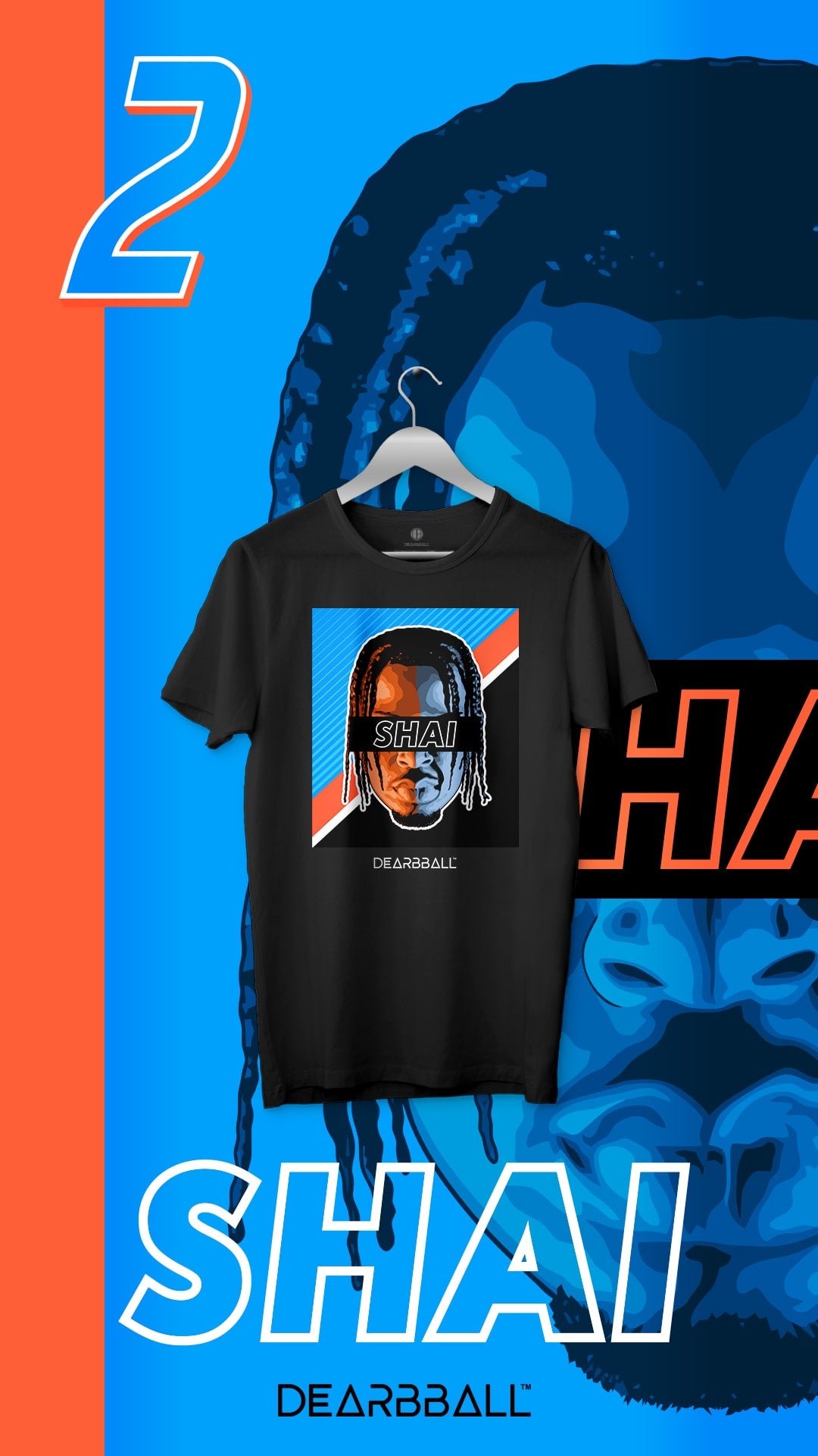 DearBBall Ensemble Short T-Shirt - SHAI OKC Lightning Edition