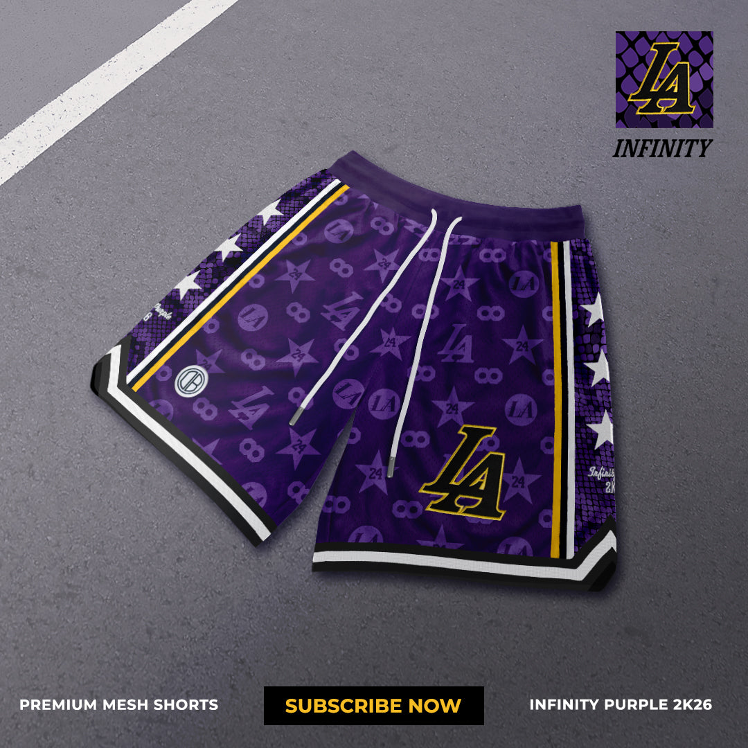 DearBBall Ensemble Short Mesh T-Shirt Premium - INFINITY PURPLE Words Matter Edition