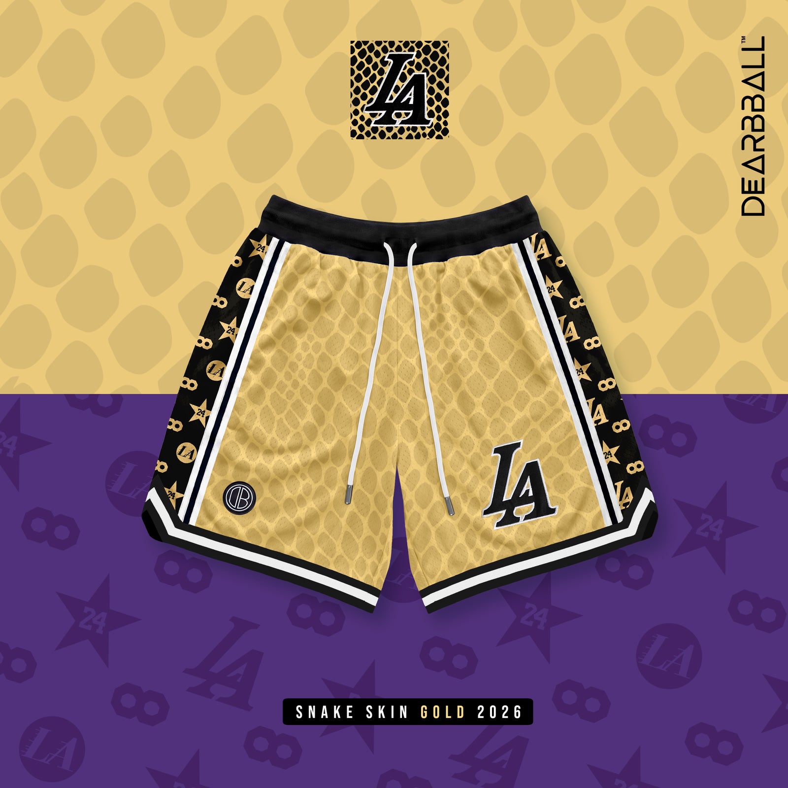 DBB SHORT MESH PREMIUM - L.A. INFINITY WEIß NUMMERIERTE LIMITIERTE EDITION