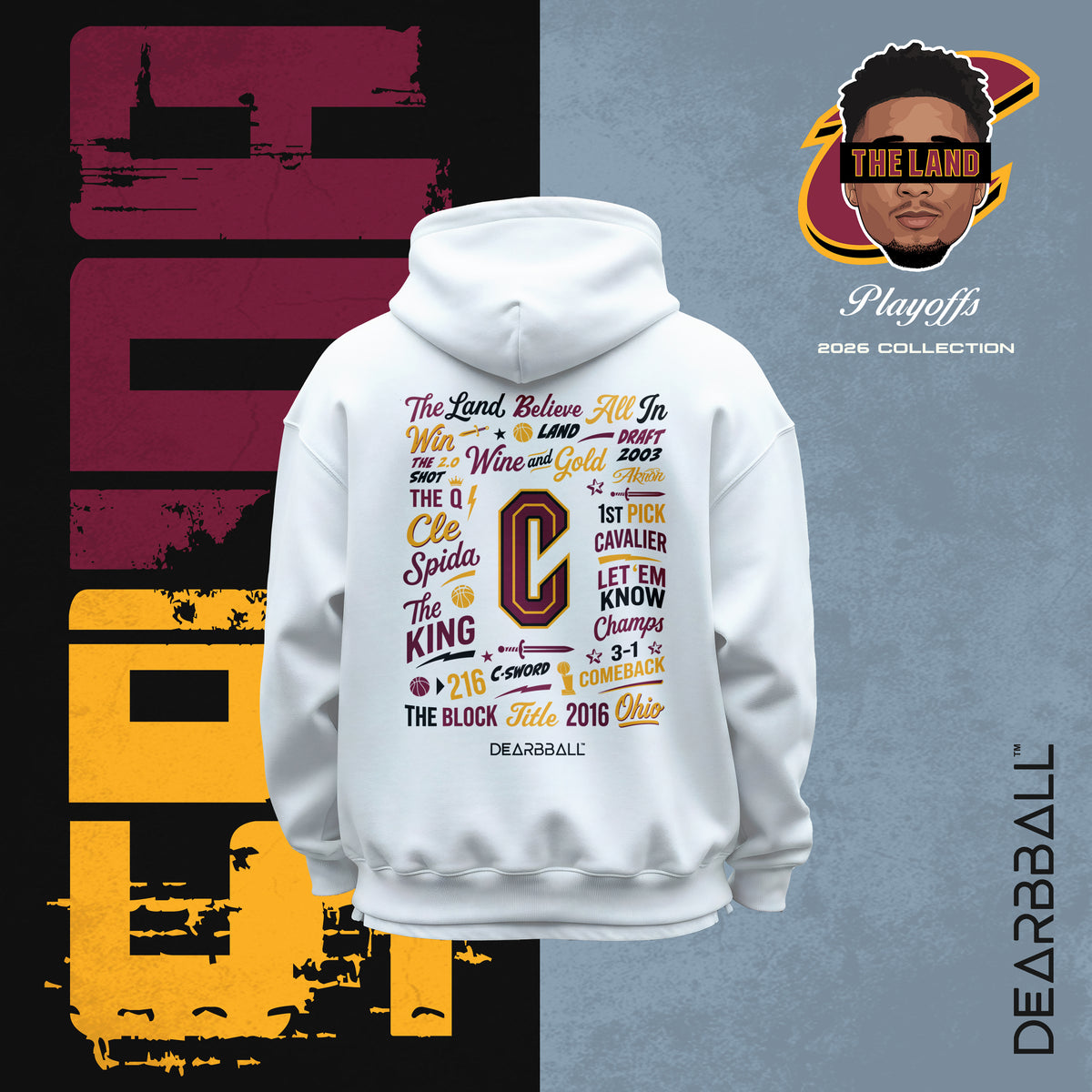 DearBBall Hoodie Premium - SPIDA The Land Words Matter Edition