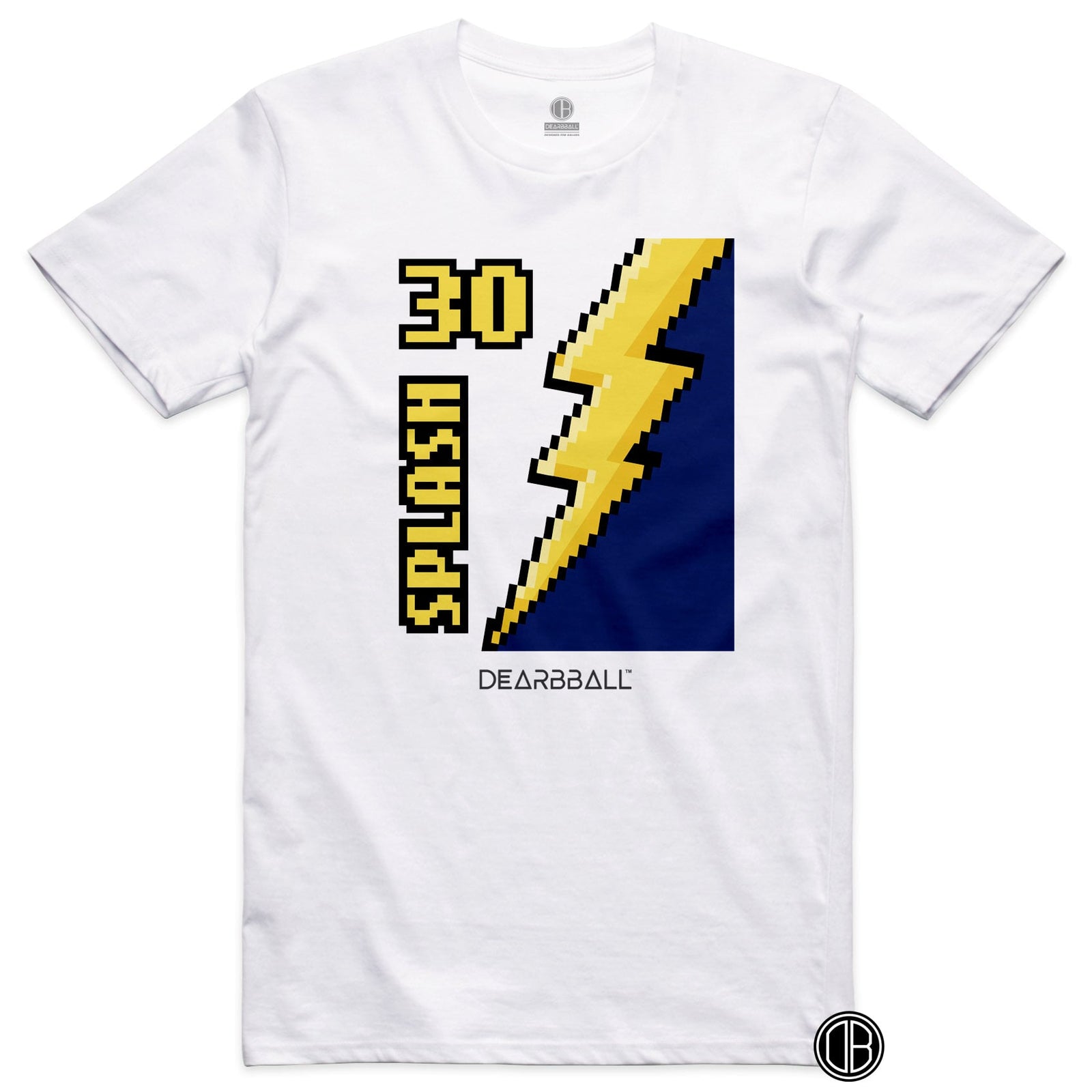 DearBBall T-Shirt - SPLASH 8Bit Pixel White Edition