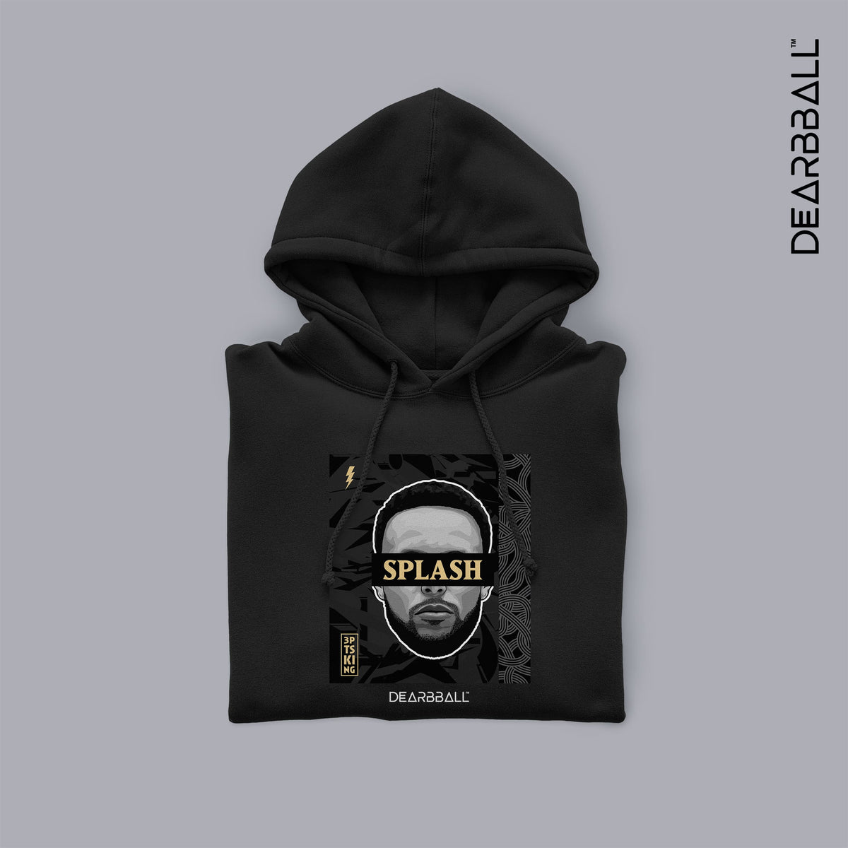 DearBBall Sweat à Capuche - SPLASH Black &amp; Gold Luxury Edition