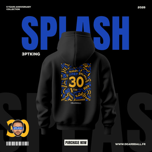 DearBBall Felpa con Cappuccio Premium - Edizione Splash 30 Words Matter
