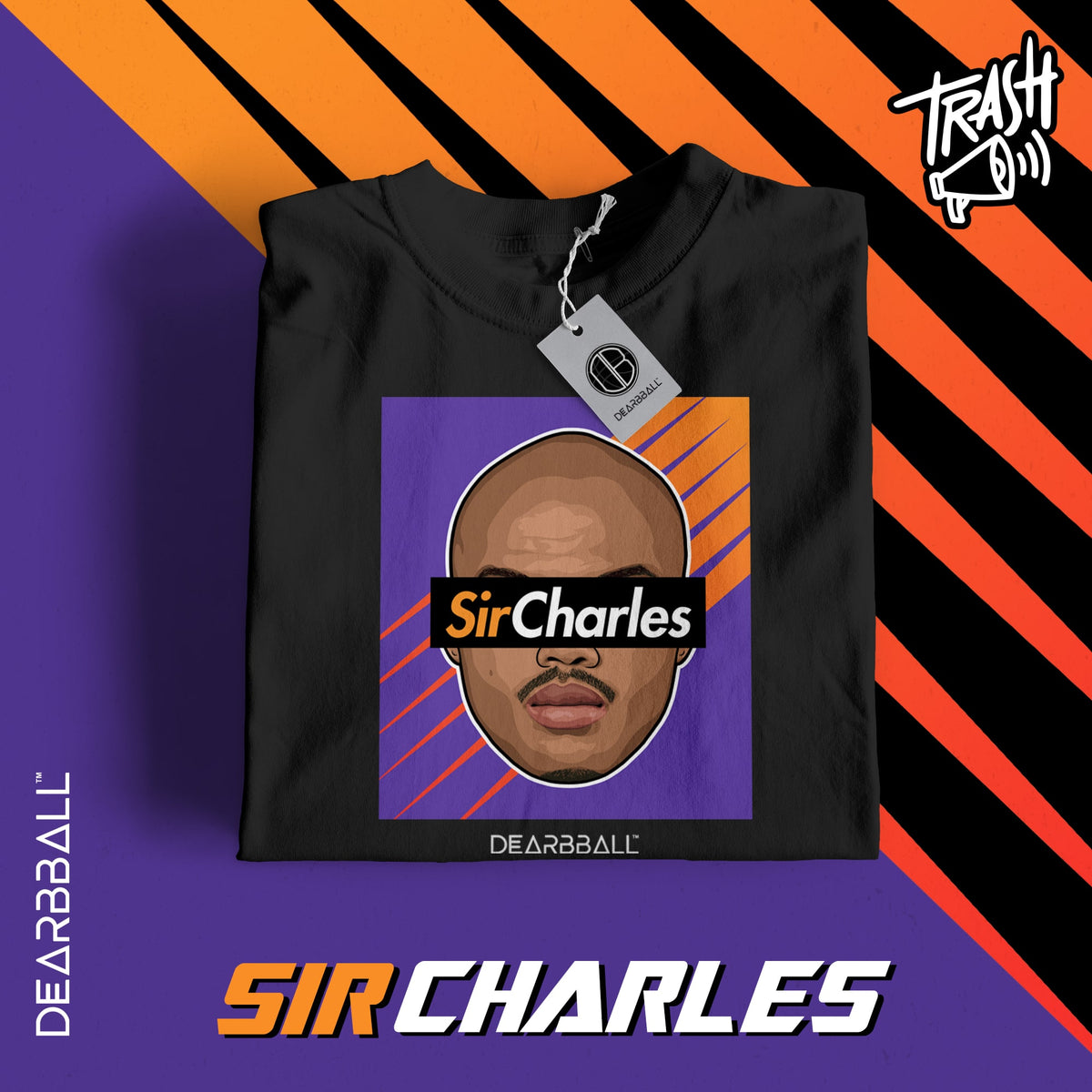 DearBBall Premium T-Shirt - SirCharles Phoenix Trash 📢 Embroidery Edition