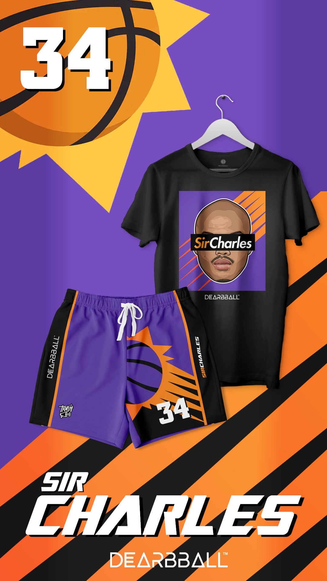 DearBBall Premium T-Shirt - SirCharles Phoenix Trash 📢 Embroidery Edition