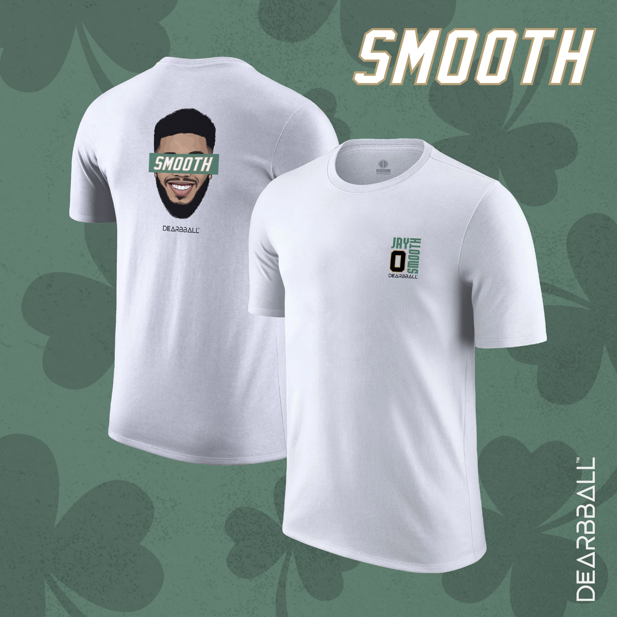 DearBBall T-Shirt - SMOOTH Boston Embroidered Patch Premium Edition