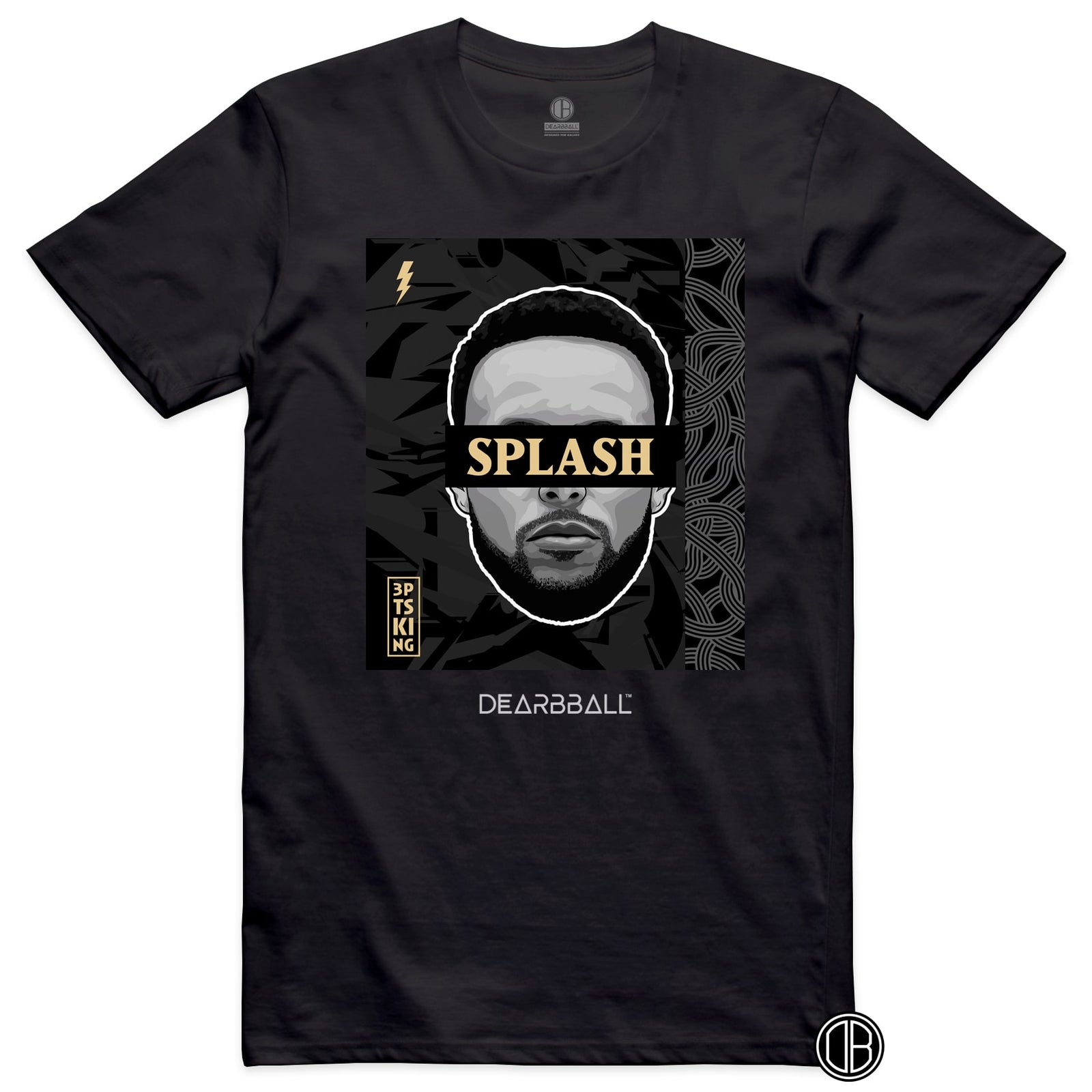 [Personnalisation] T-Shirt - Splash Black & Gold Edition
