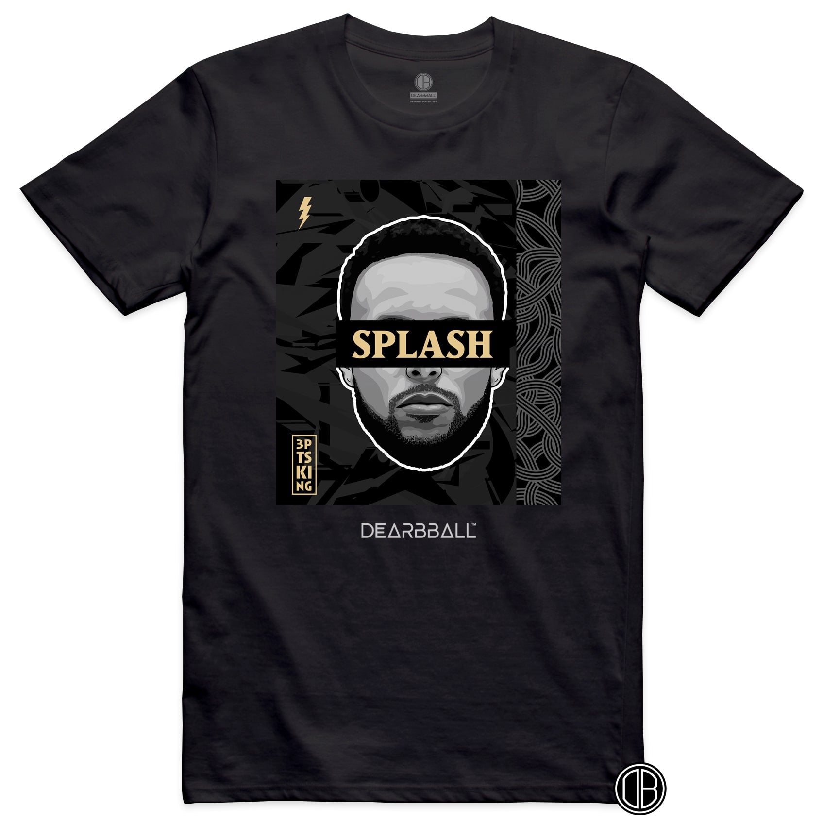 [Personnalisation] T-Shirt - Splash Black & Gold Edition