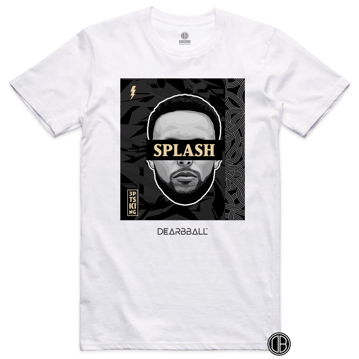 DearBBall T-Shirt - SPLASH Black &amp; Gold Luxury Edition