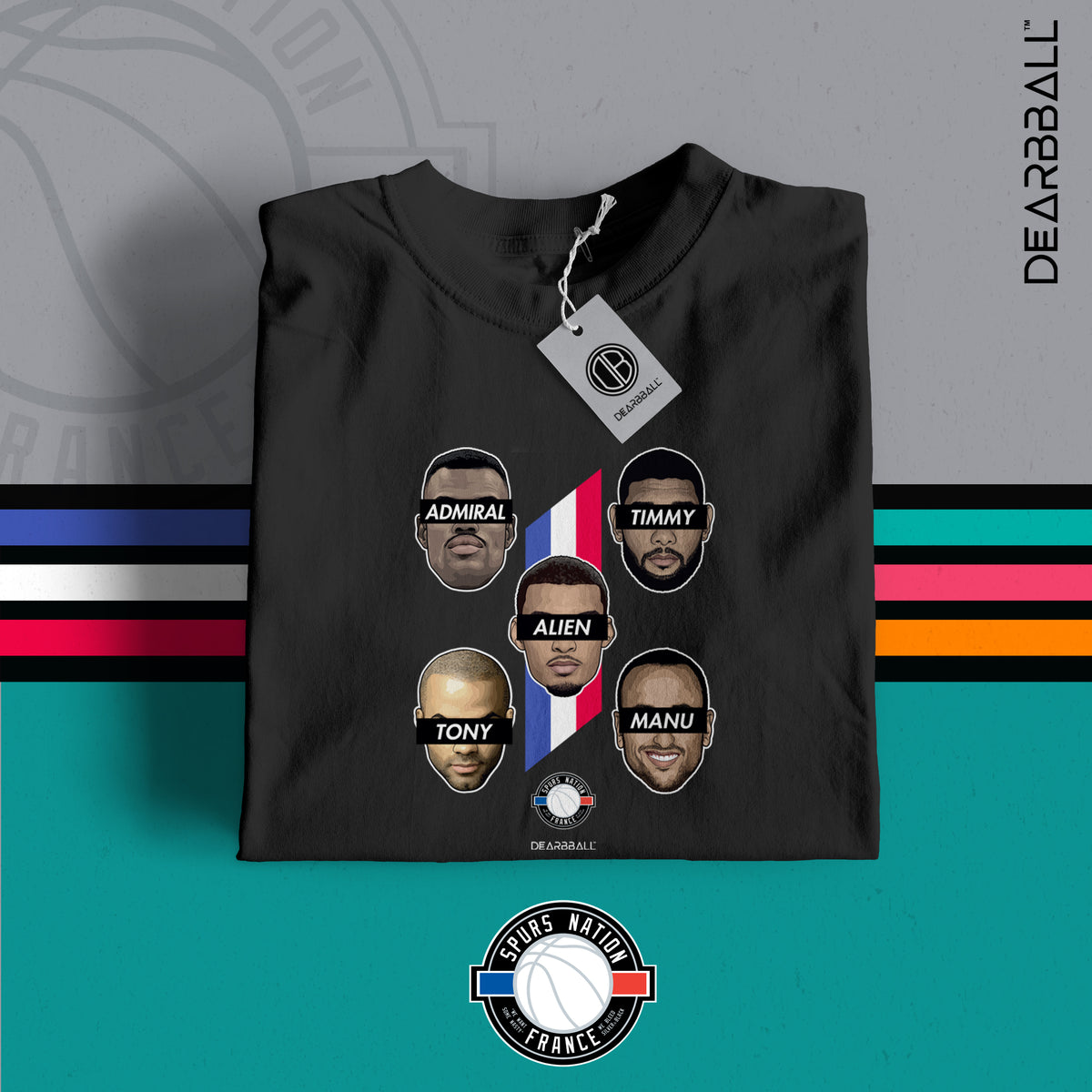 DearBBall T-shirt - Edizione Spurs Nation France