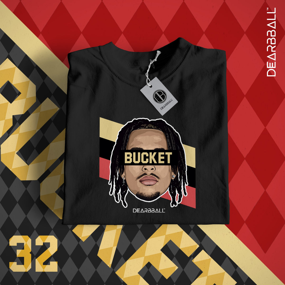 DearBBall T-Shirt - BUCKET Stripes Edition