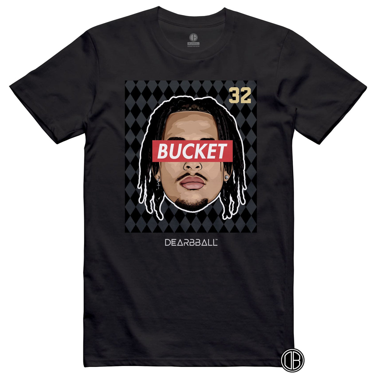 DearBBall T-Shirt - BUCKET Principauté Black Edition