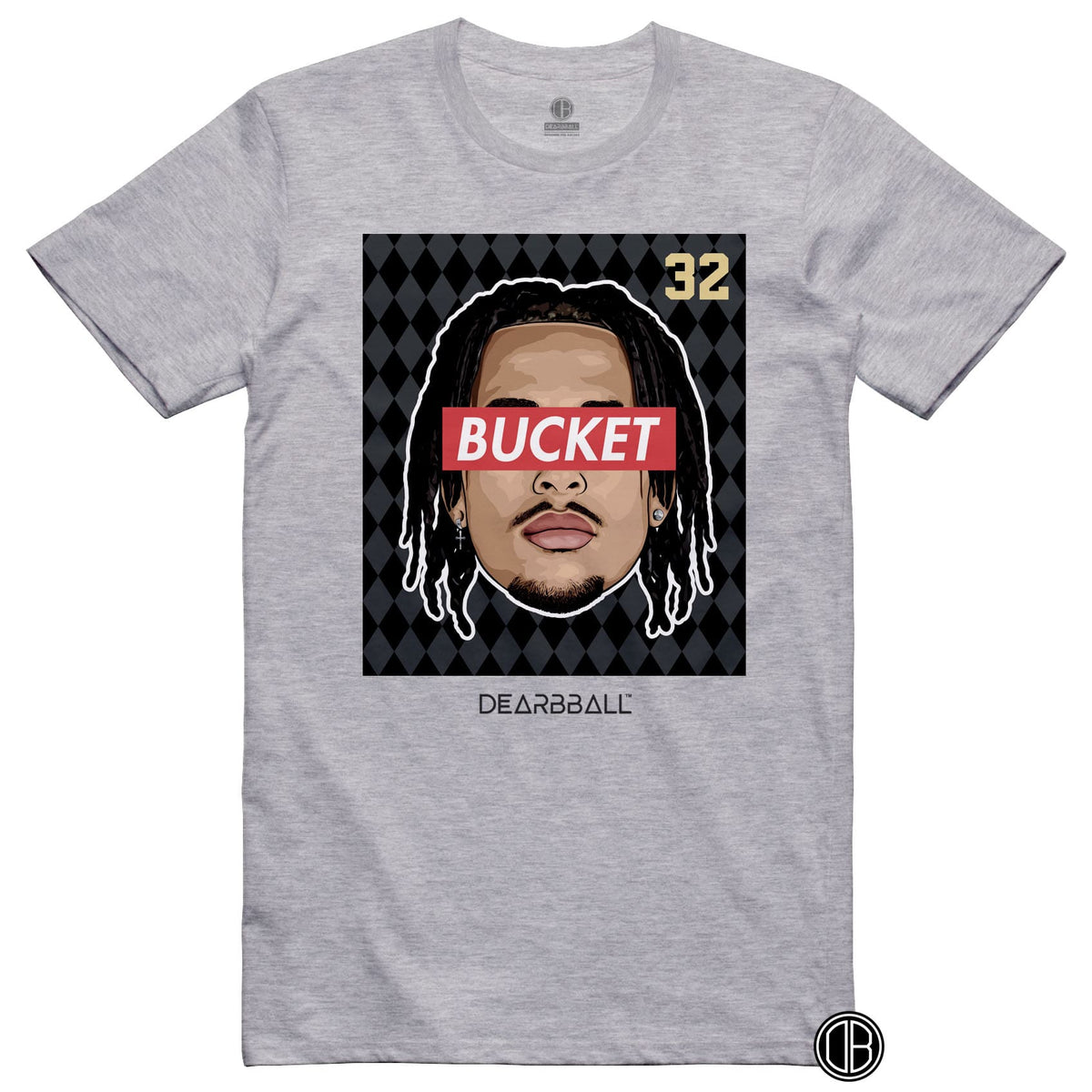 DearBBall T-Shirt - BUCKET Principauté Black Edition