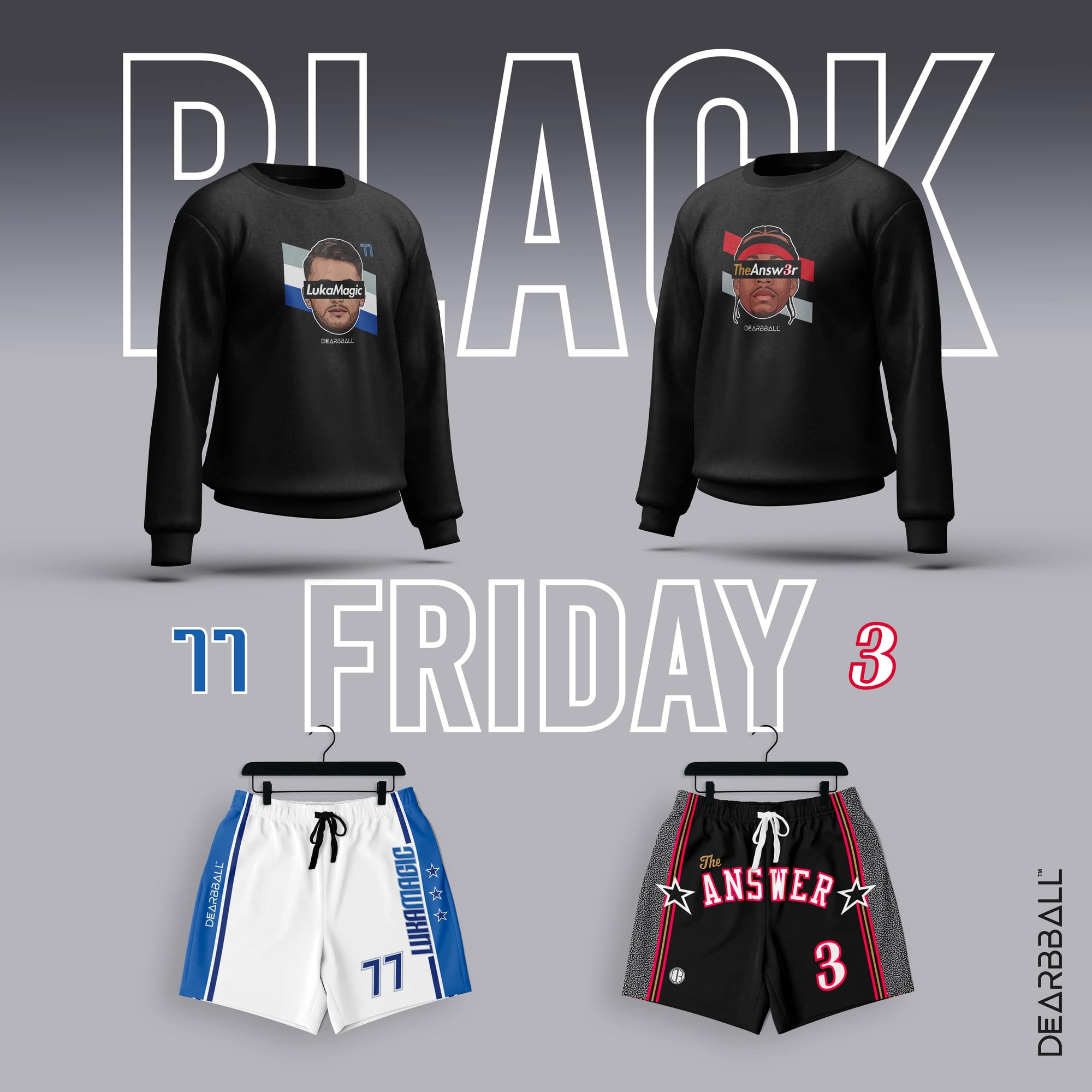 DearBBall Sweatshirt - TheANSW3R Stripes Edition