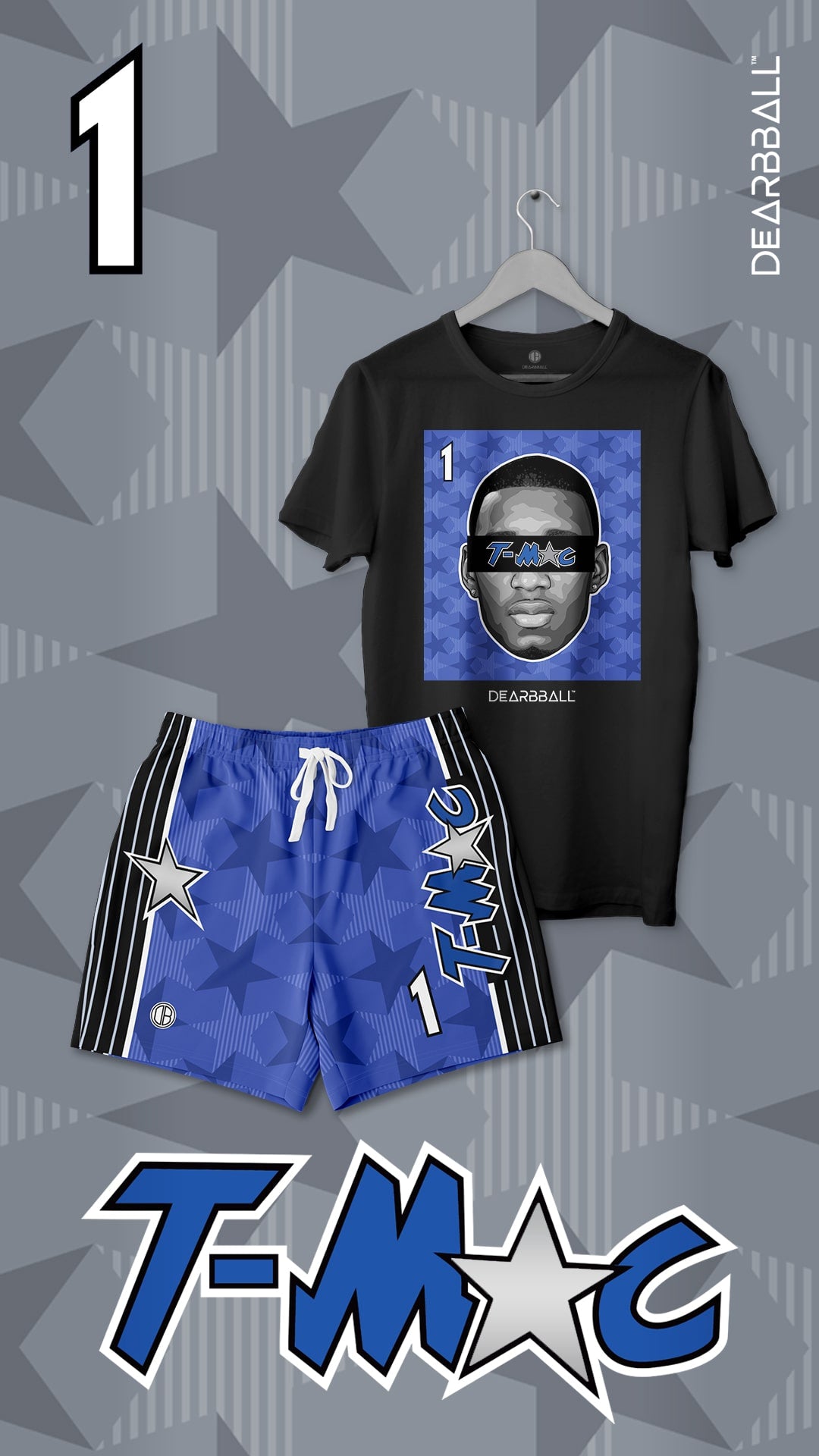 DearBBall Ensemble Kortermet T-skjorte - T-MAC Magic-utgave