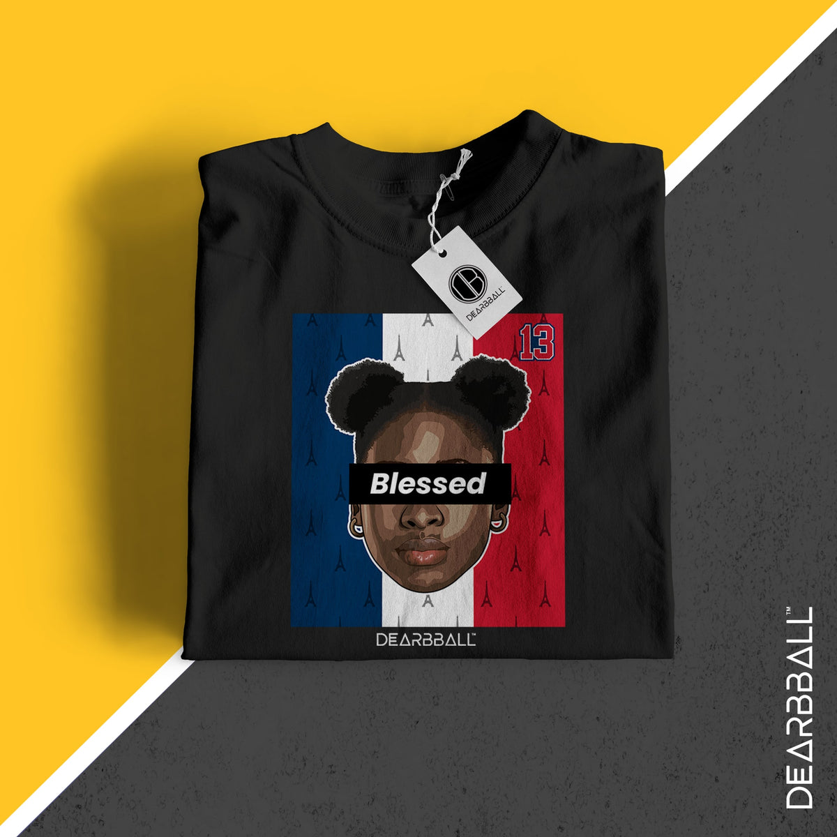 T-Shirt DearBBall - Edição Dayana Mendes BLESSED Tricolor