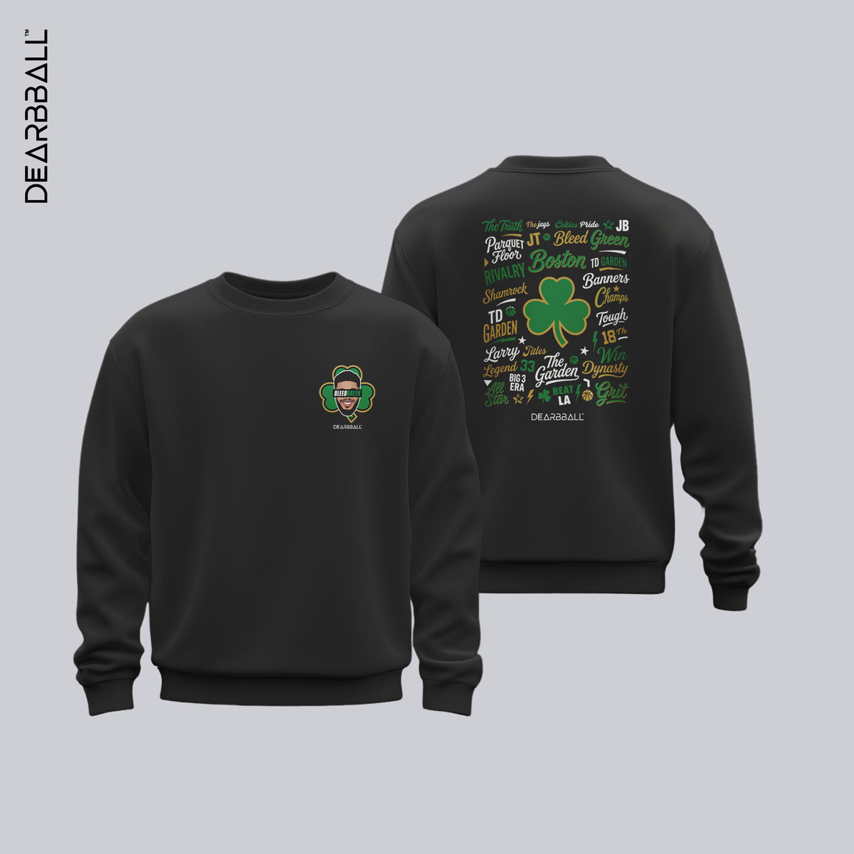 DearBBall Sweat Premium - BleedGreen BOSTON Words Matter Edition