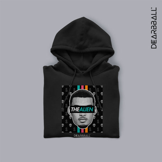 DearBBall Felpa con Cappuccio - TheAL1EN Pattern Fiesta Edizione