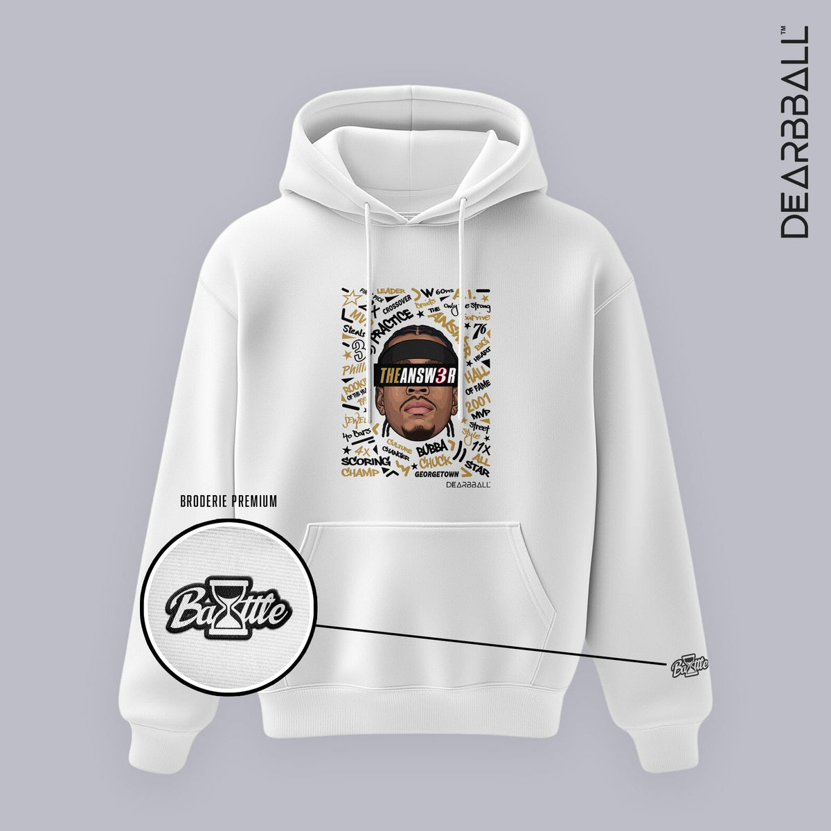 DearBBall Sweat à Capuche - The ANSWER WORDS MATTER BOG Premium Edition