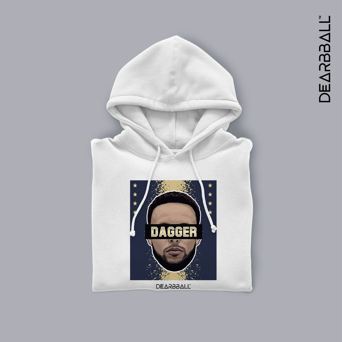 DearBBall Sweat à Capuche - DAGGER GOLD Stars Edition