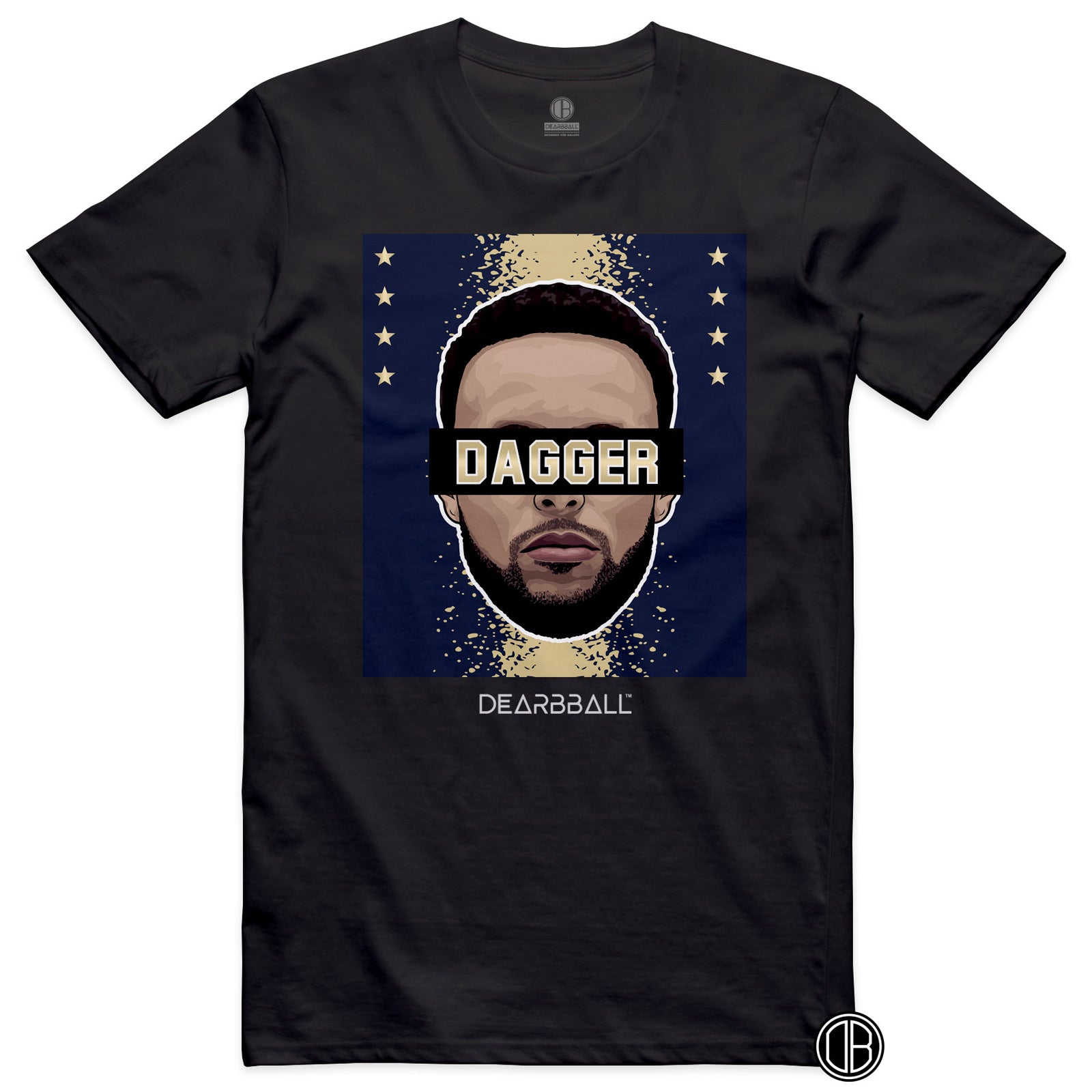 DearBBall Sett Kort Mesh T-skjorte - DAGGER STARS GOLD Edition