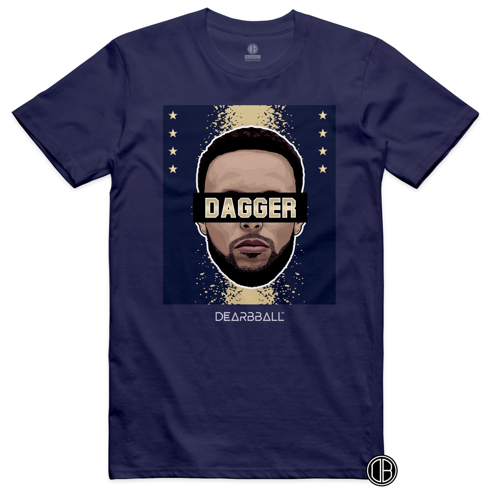 DearBBall Sett Kort Mesh T-skjorte - DAGGER STARS GOLD Edition