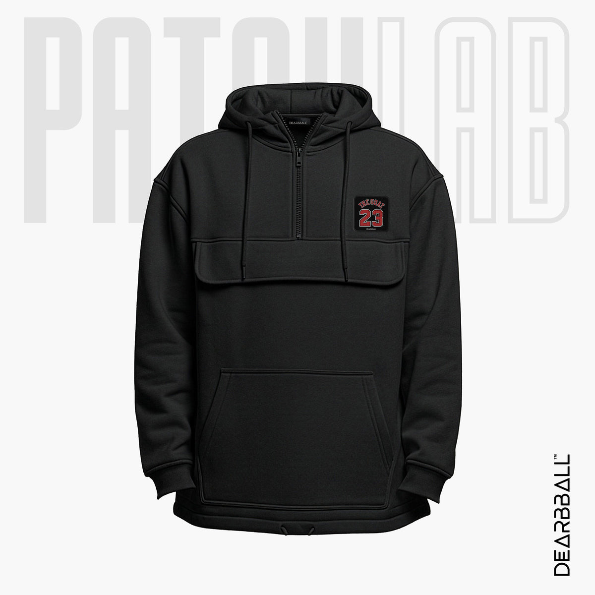 Felpa con Zip 3/4 PatchLab