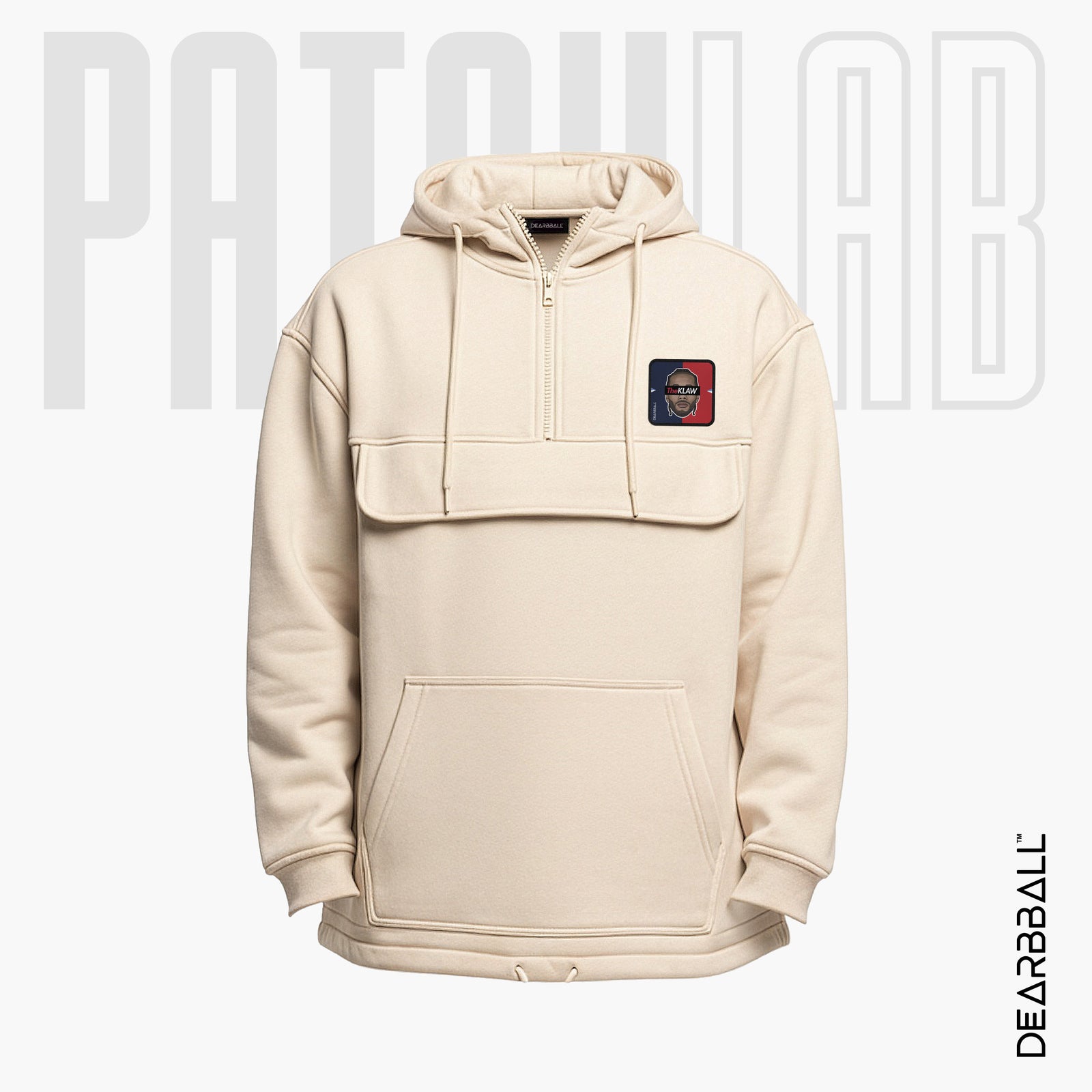 Hettegenser 3/4 Glidelås PatchLab